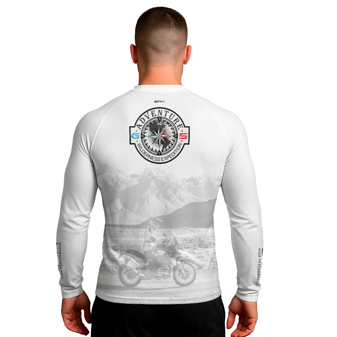 Camisa UV50 Segunda Pele Brk GS Adventure Branca