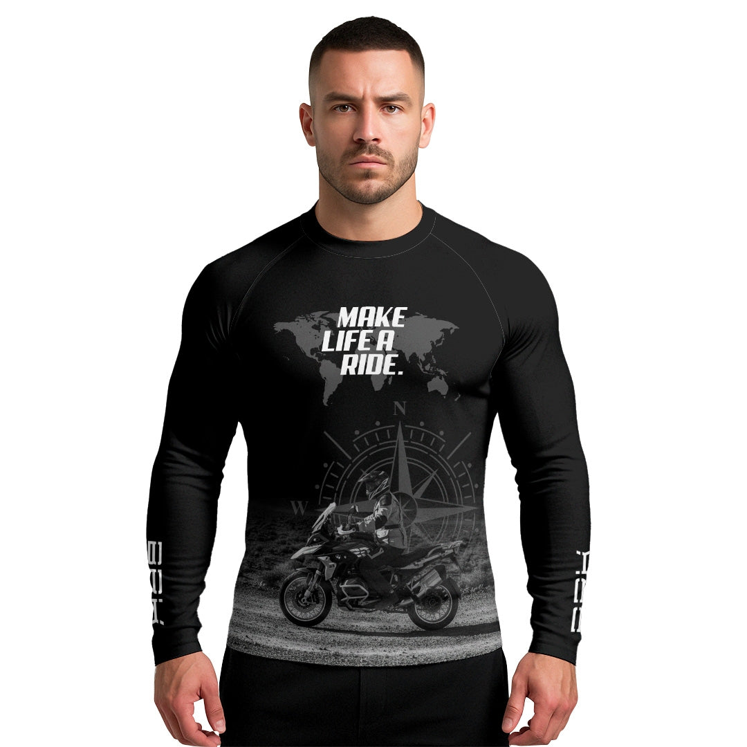 Camisa UV50 Segunda Pele Brk GS Adventure Preta