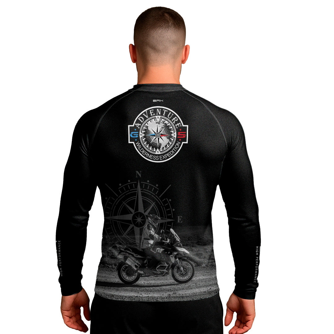 Camisa UV50 Segunda Pele Brk GS Adventure Preta