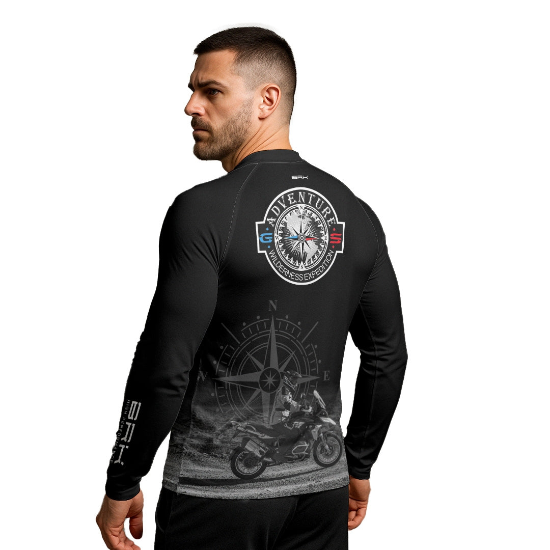 Camisa UV50 Segunda Pele Brk GS Adventure Preta