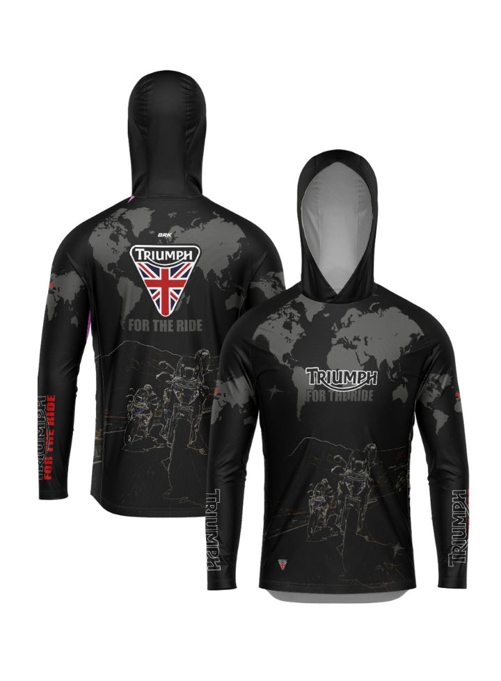 Camisa UV50 com Capuz Brk Tiger for the Ride