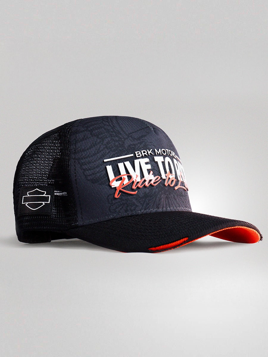 Boné Trucker Brk Motors Live To Ride