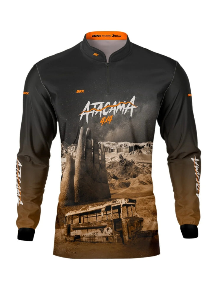 Camisa de Motociclismo Brk Expedição 4X4 Atacama com Proteção Solar UV50+