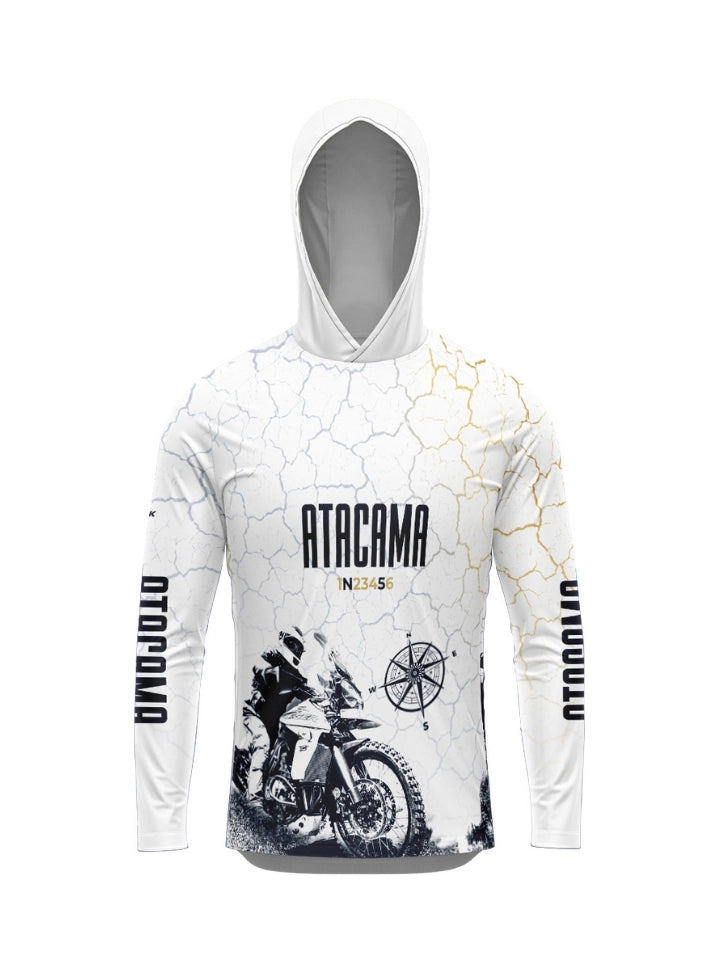 Camisa UV50 com Capuz Brk Atacama Branca