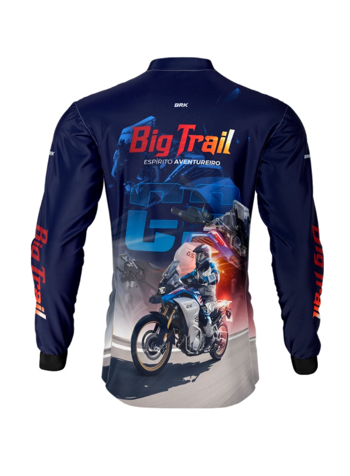 Camisa Motociclismo BRK F 850 GS Premium Azul com UV50+