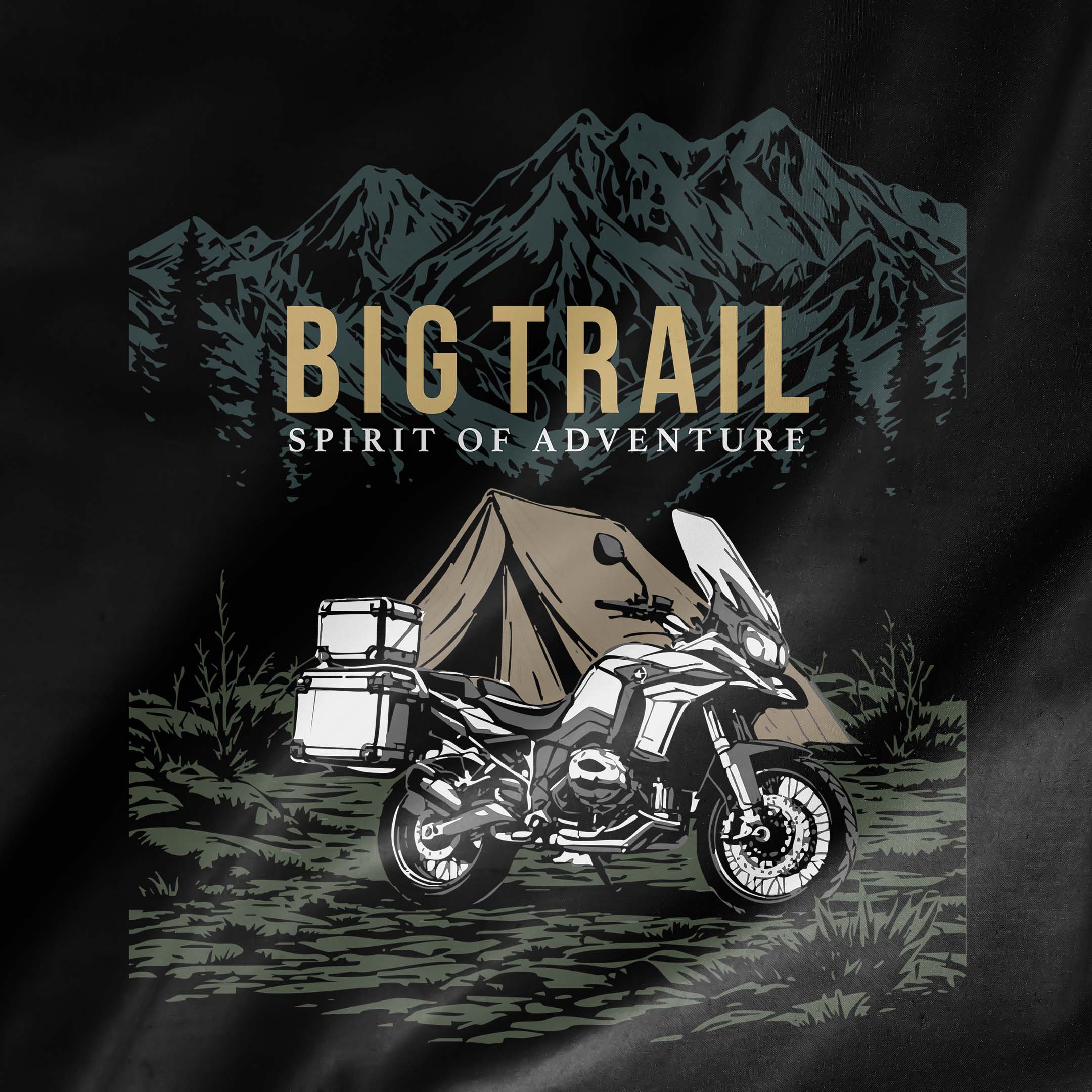 Kit 3 Camisas de Algodão Brk Motociclismo Spirit of Adventure