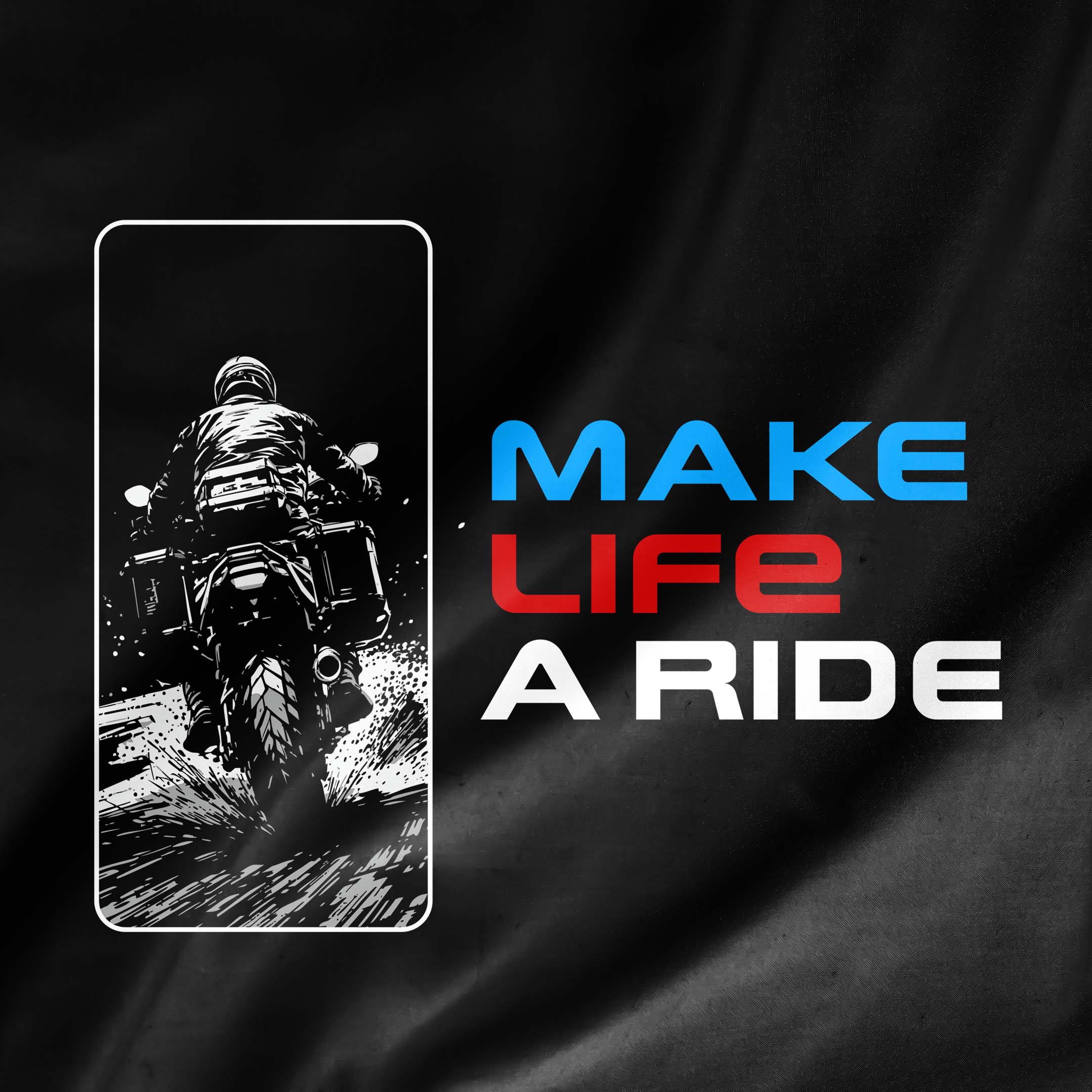 Kit 3 Camisas de Algodão Brk Motociclismo Big Trail GS Make Life A Ride