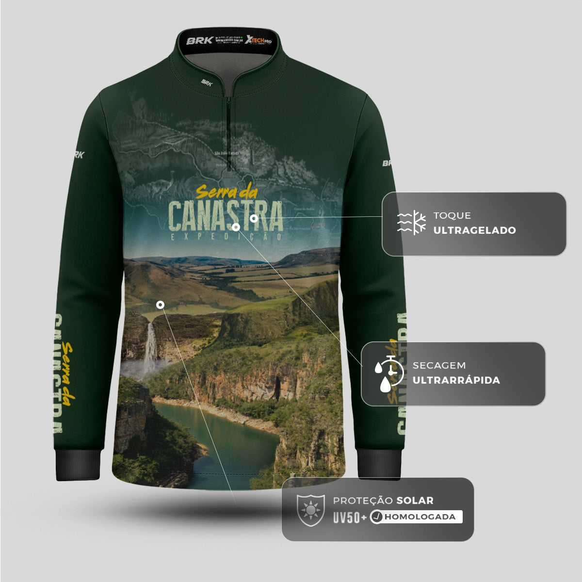 Camisa Infantil Brk Serra da Canastra com Proteção UV50