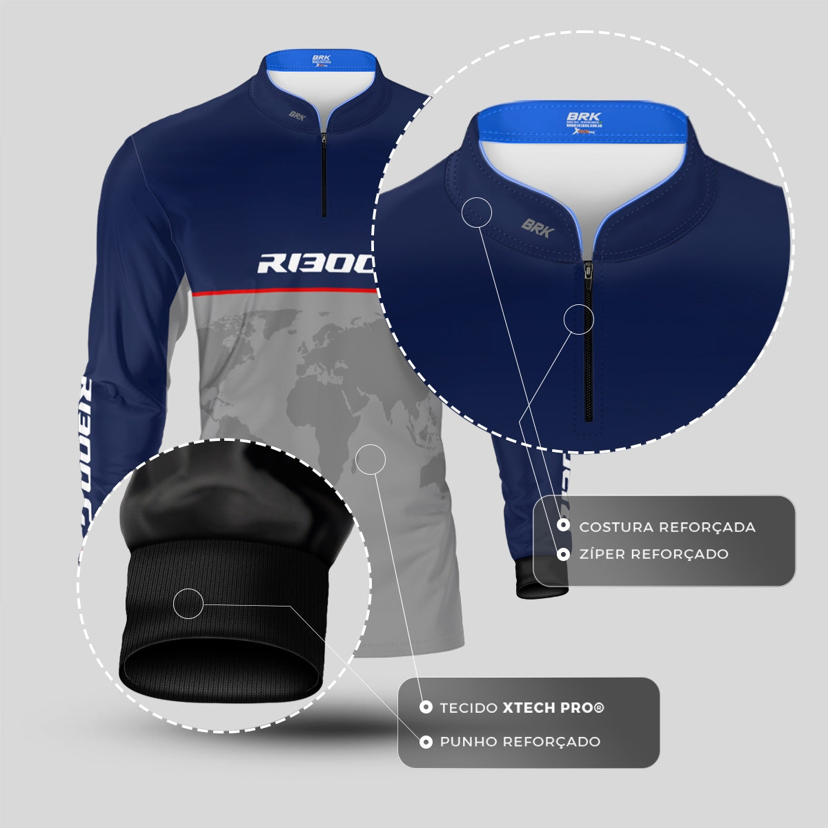 Kit Casal Camisas UV50 GS R1300 com Proteção UV50