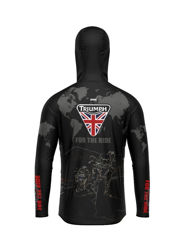 Camisa UV50 com Capuz Brk Tiger for the Ride