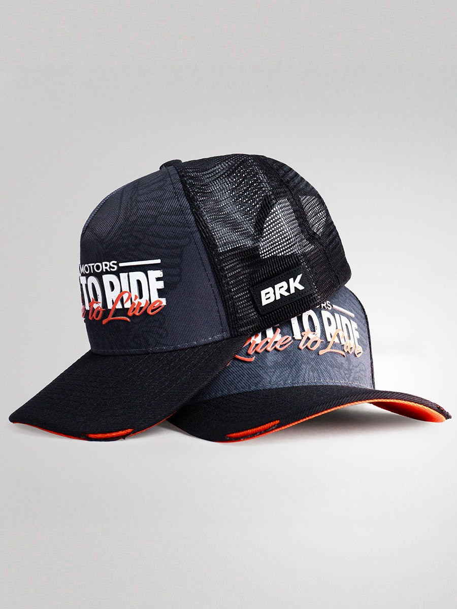 Boné Trucker Brk Motors Live To Ride