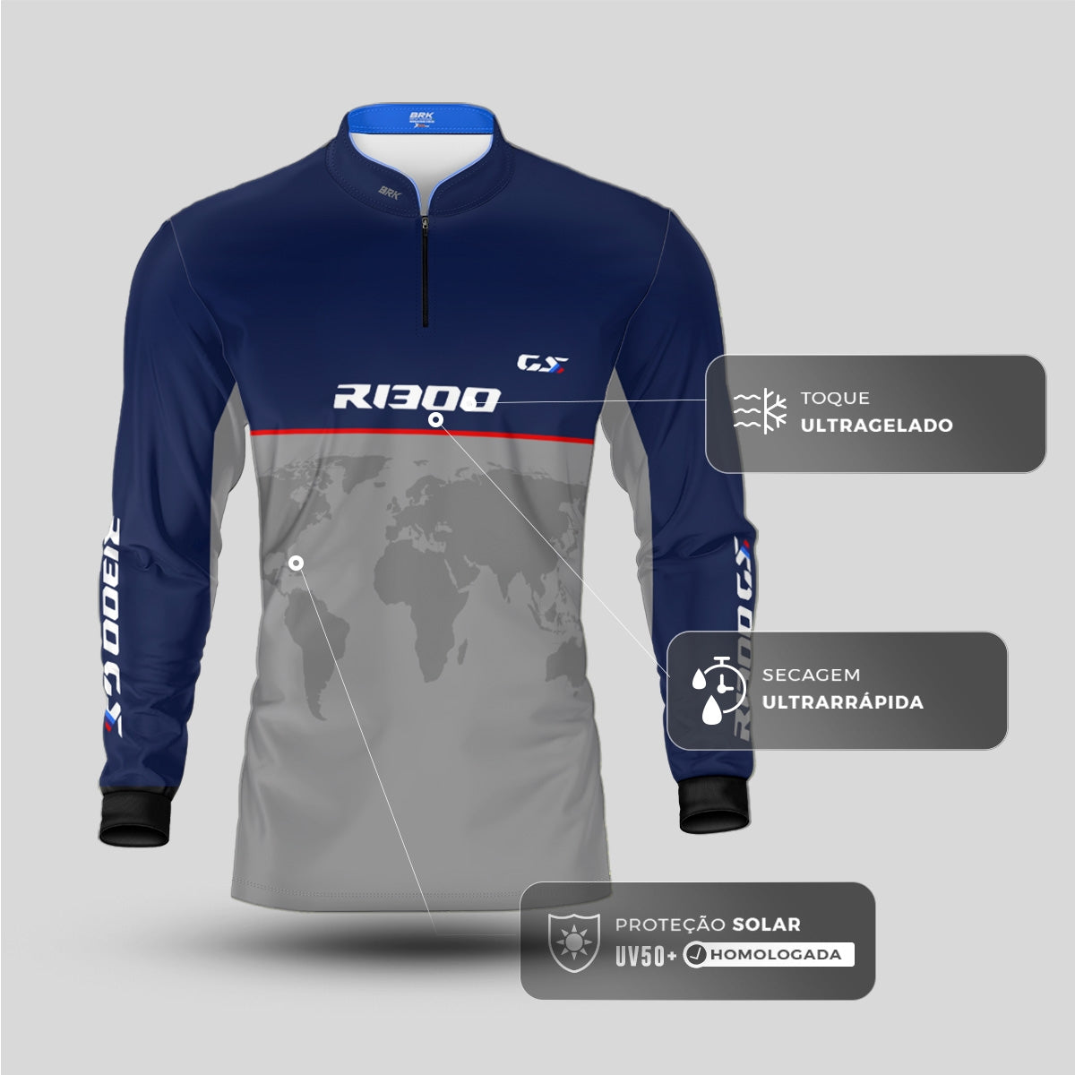 Kit Casal Camisas UV50 GS R1300 com Proteção UV50