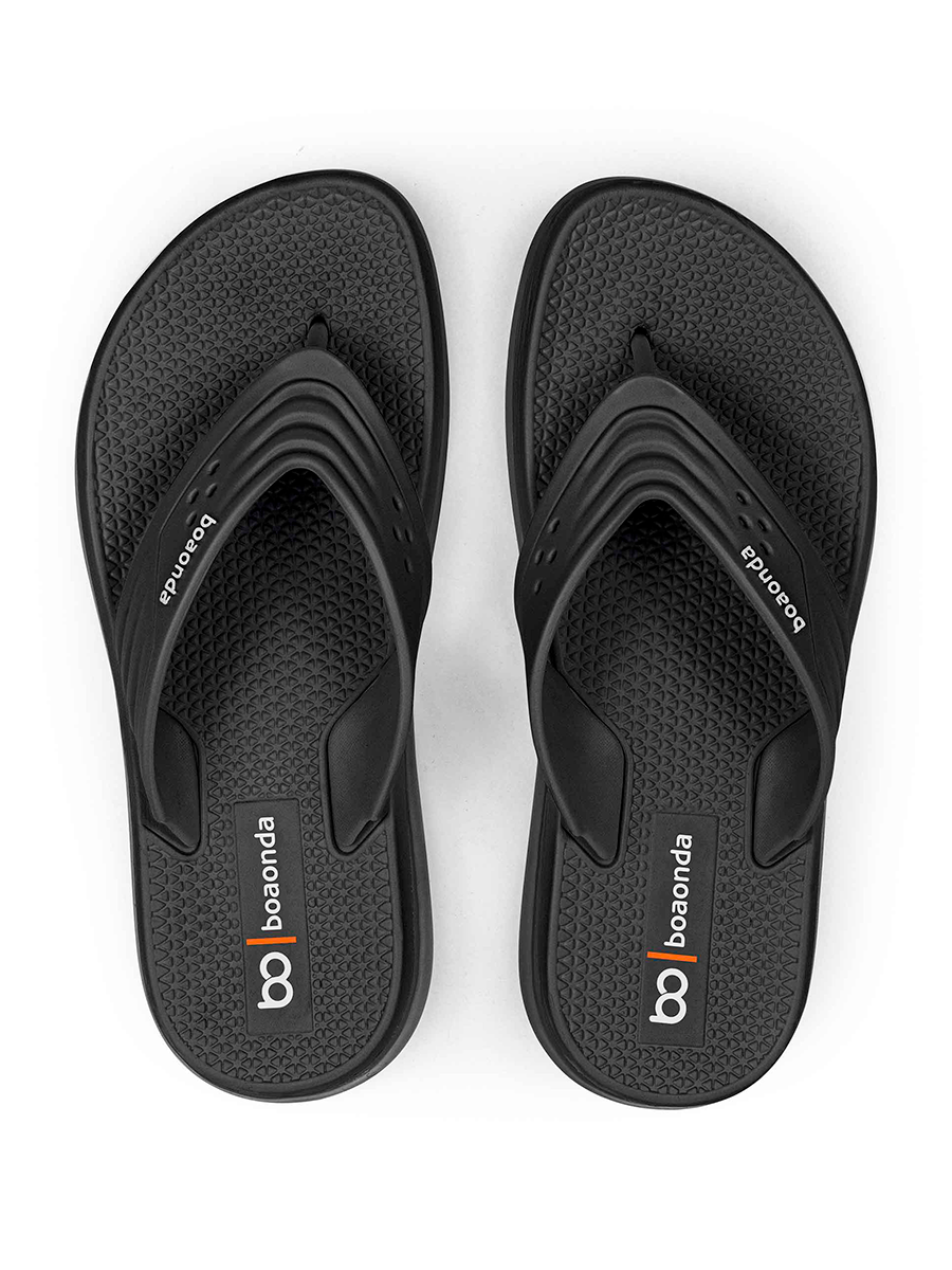 Chinelo Boaonda Conforto Extremo para Pés Sensíveis - Preto Cristal