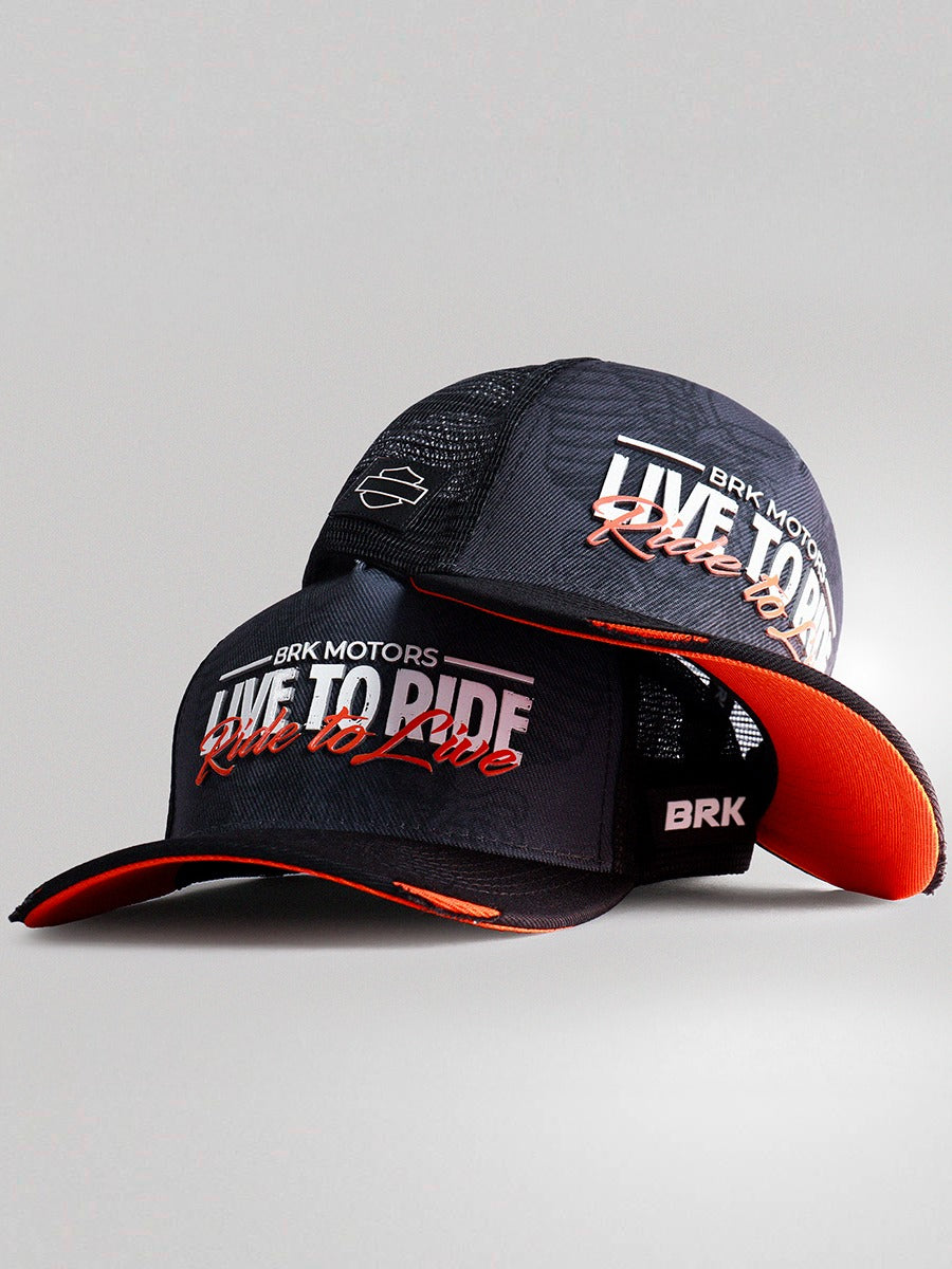 Boné Trucker Brk Motors Live To Ride
