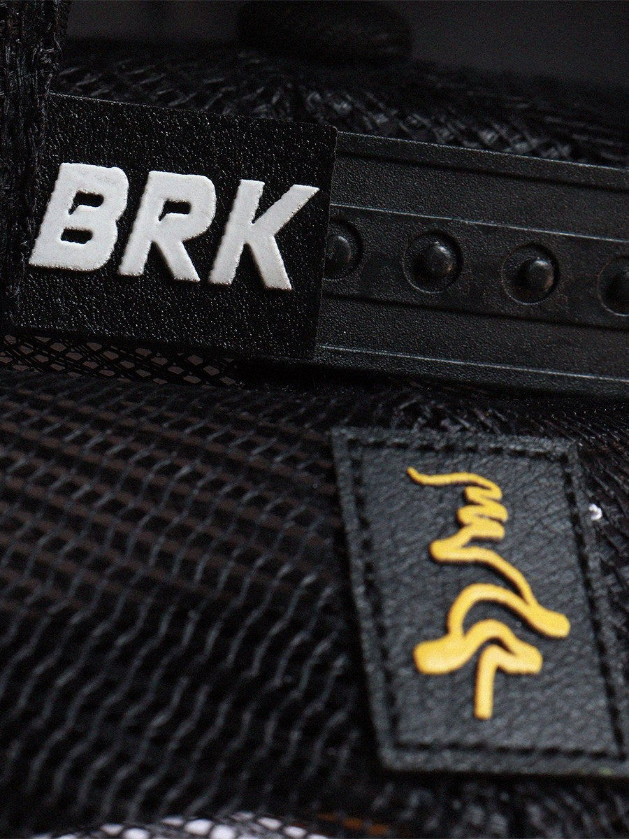 Boné Trucker Brk Motors Rio do Rastro Cinza e Amarelo