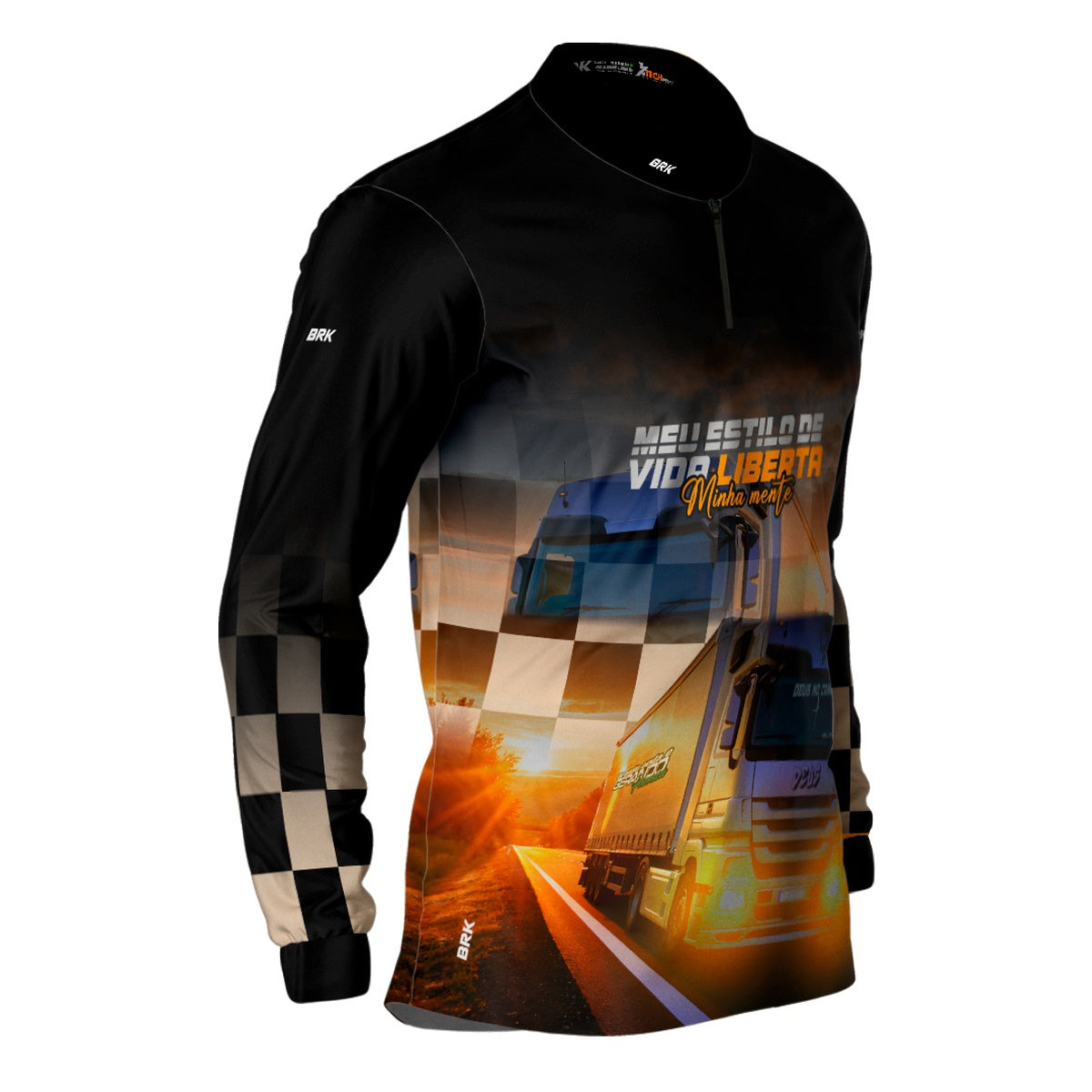 Camisa de Caminhão Brk Meu Estilo Liberta com UV50+