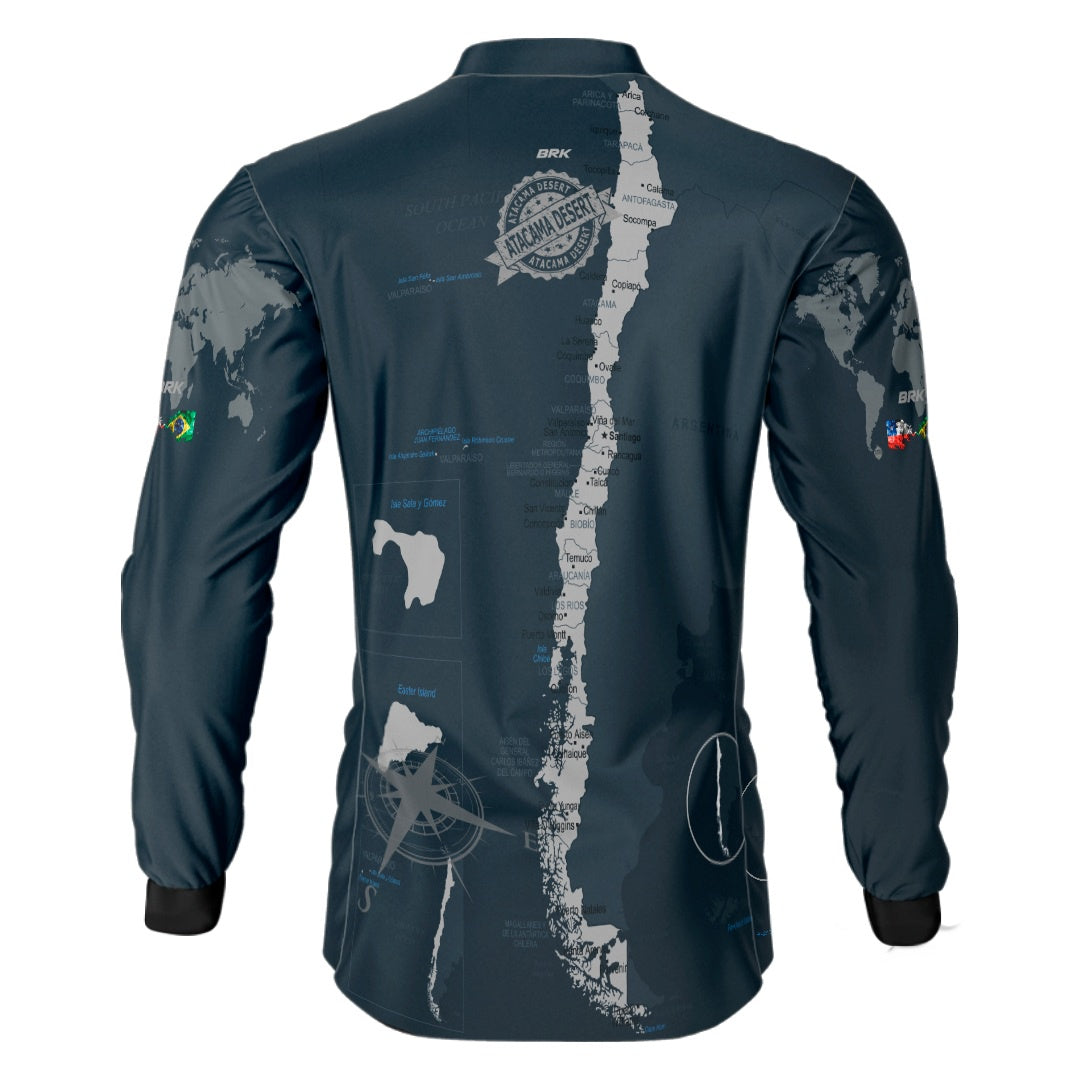 Camisa de Motociclismo Brk Expedição Atacama Chile com Proteção Solar UV50+