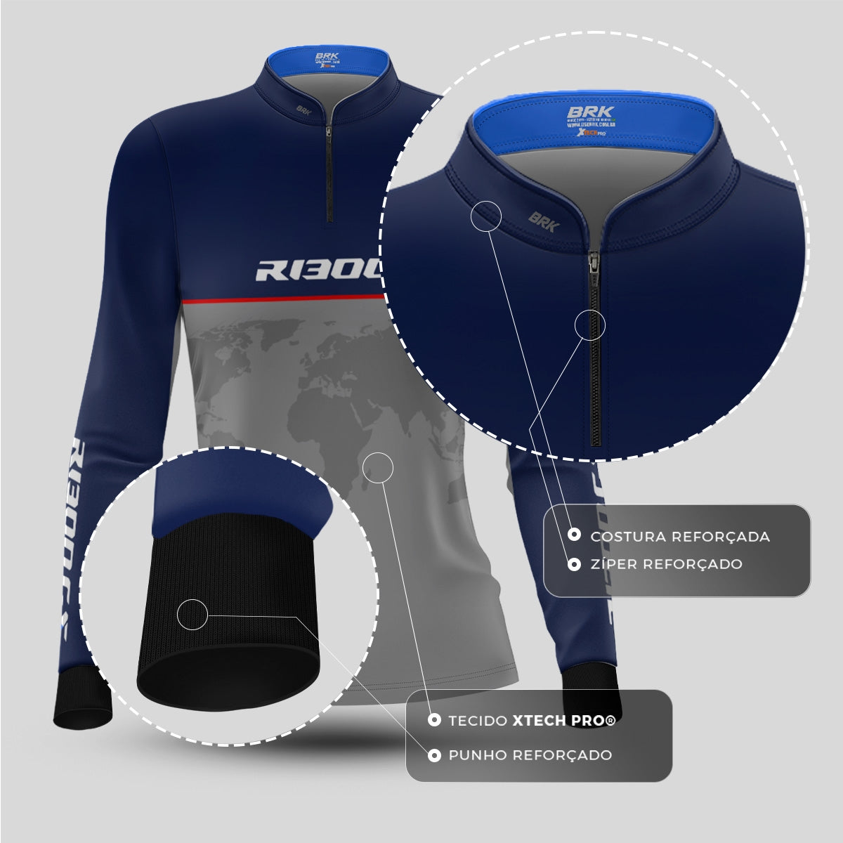 Kit Casal Camisas UV50 GS R1300 com Proteção UV50