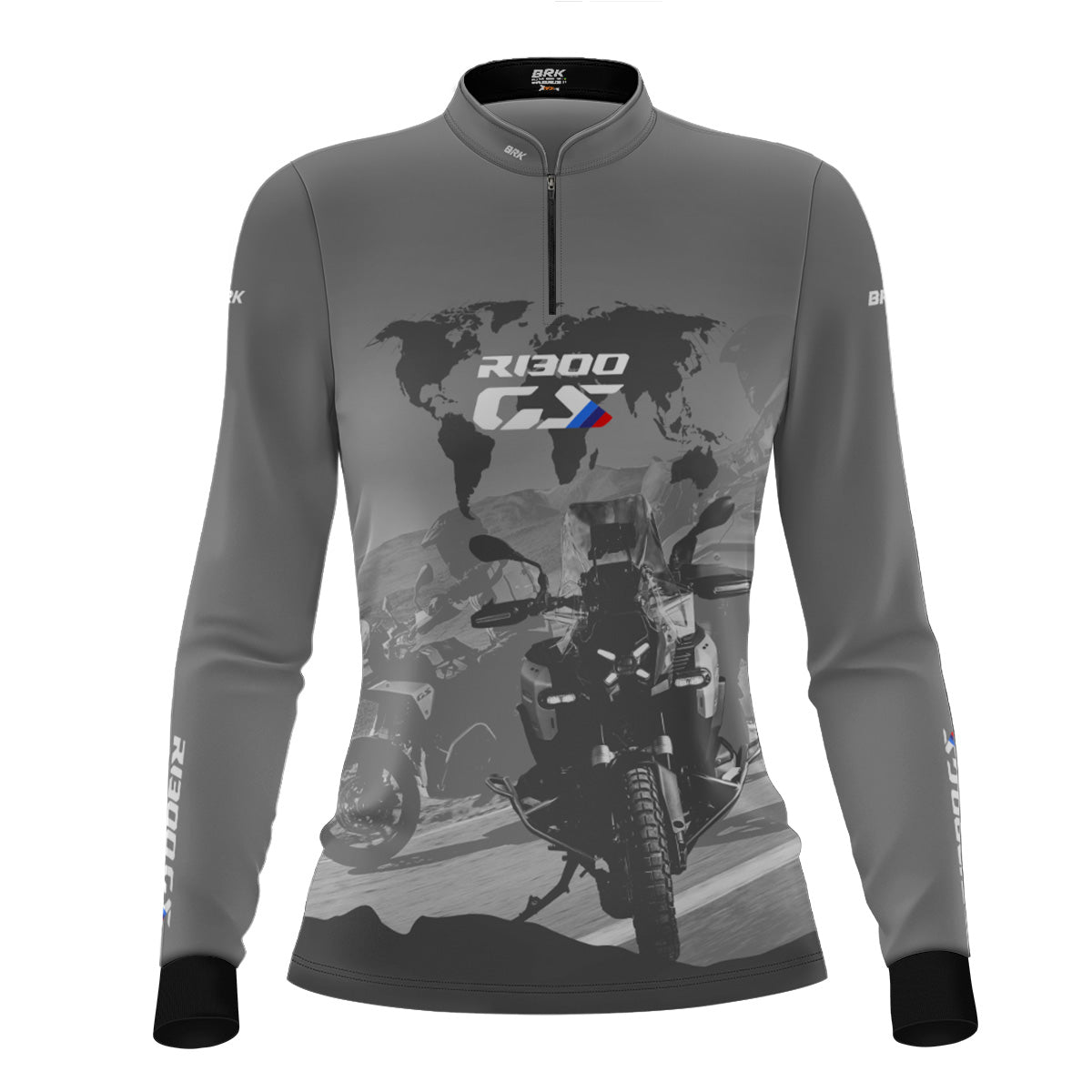 Kit Camisas UV50 Casal GS R1300 Mapa Mundi