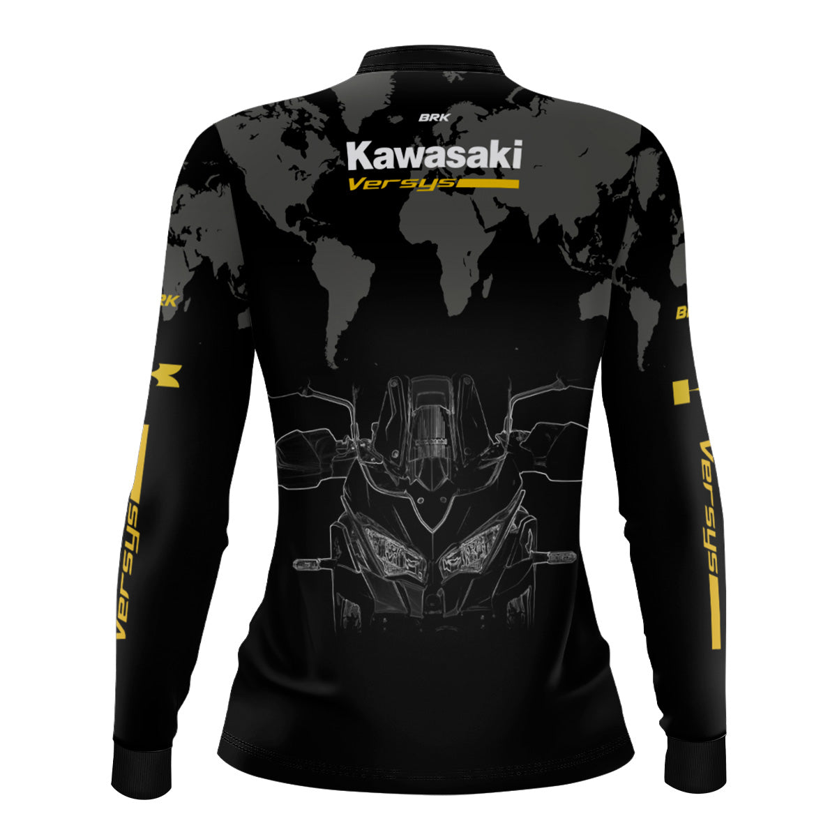 Camisa Feminina Brk Motociclismo Kawasaki Versys com Proteção Solar UV50+