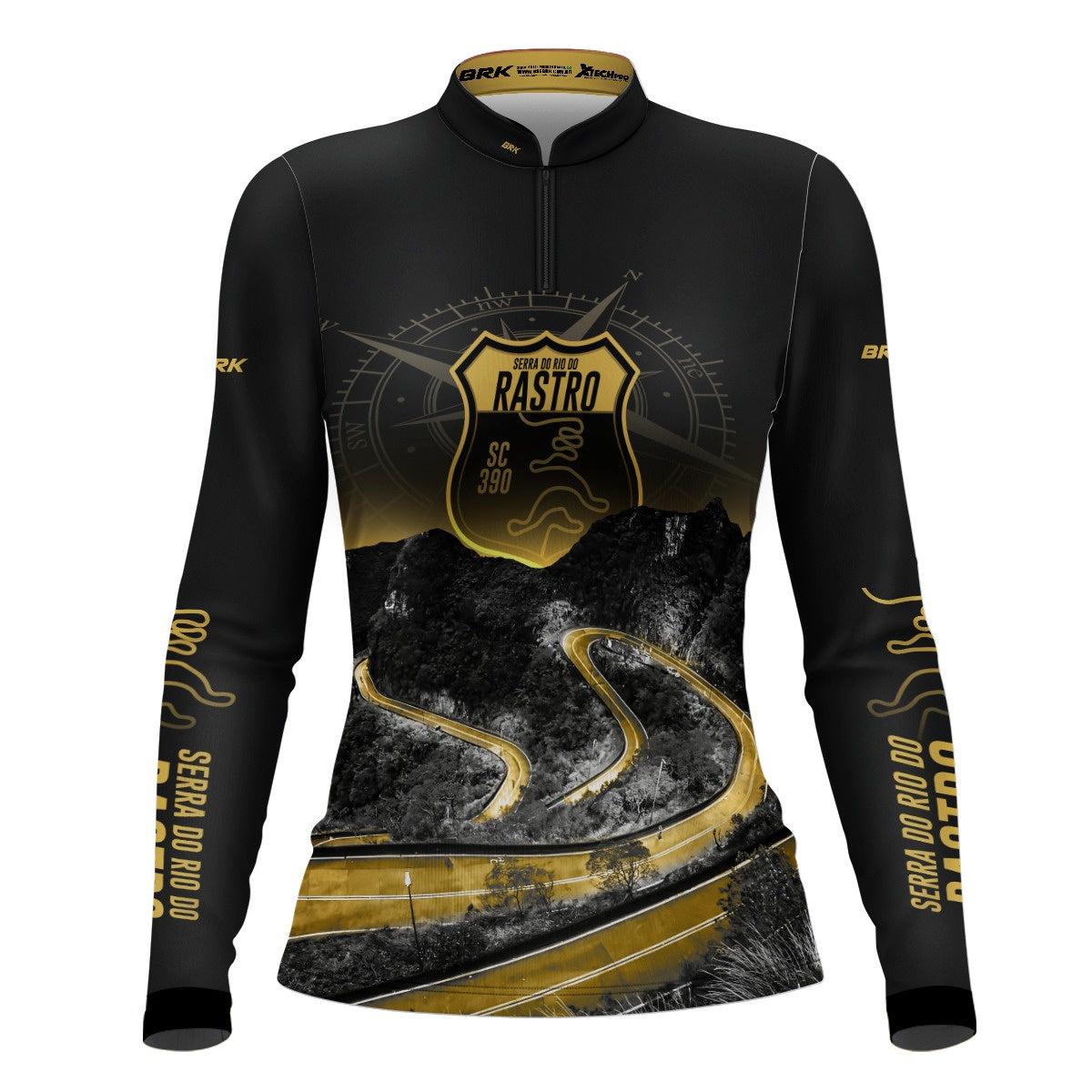 Camisa Feminina de Motociclismo Brk Expedição Rio do Rastro Com Proteção Solar UV50+