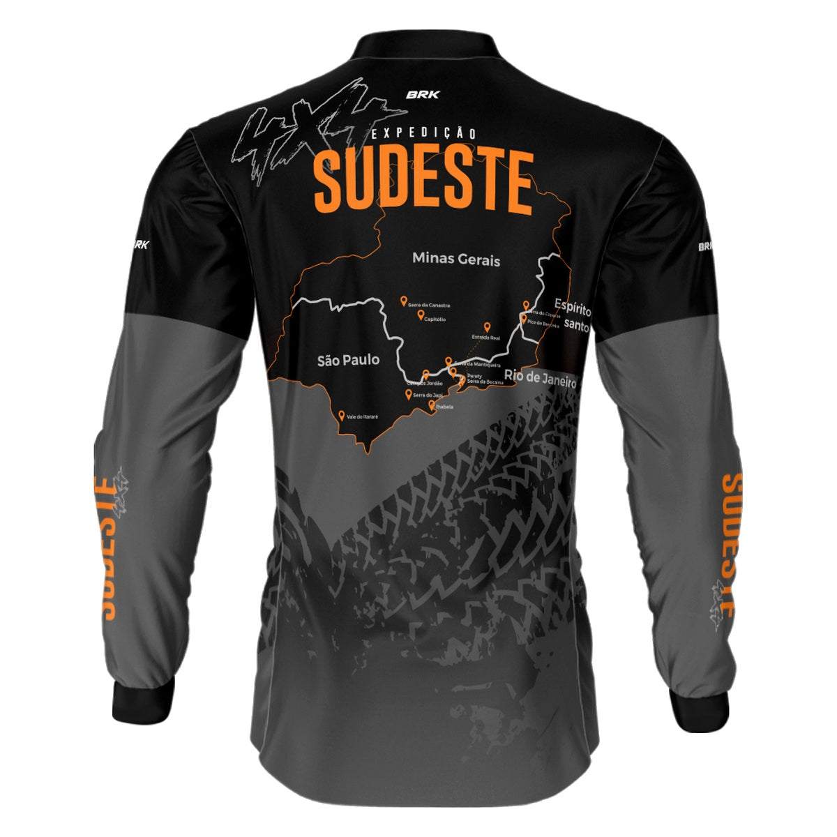 Camisa de Motociclismo Brk 4x4 Sudeste com Proteção Solar UV50+