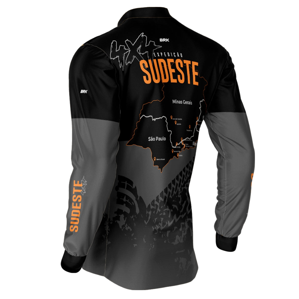 Camisa de Motociclismo Brk 4x4 Sudeste com Proteção Solar UV50+