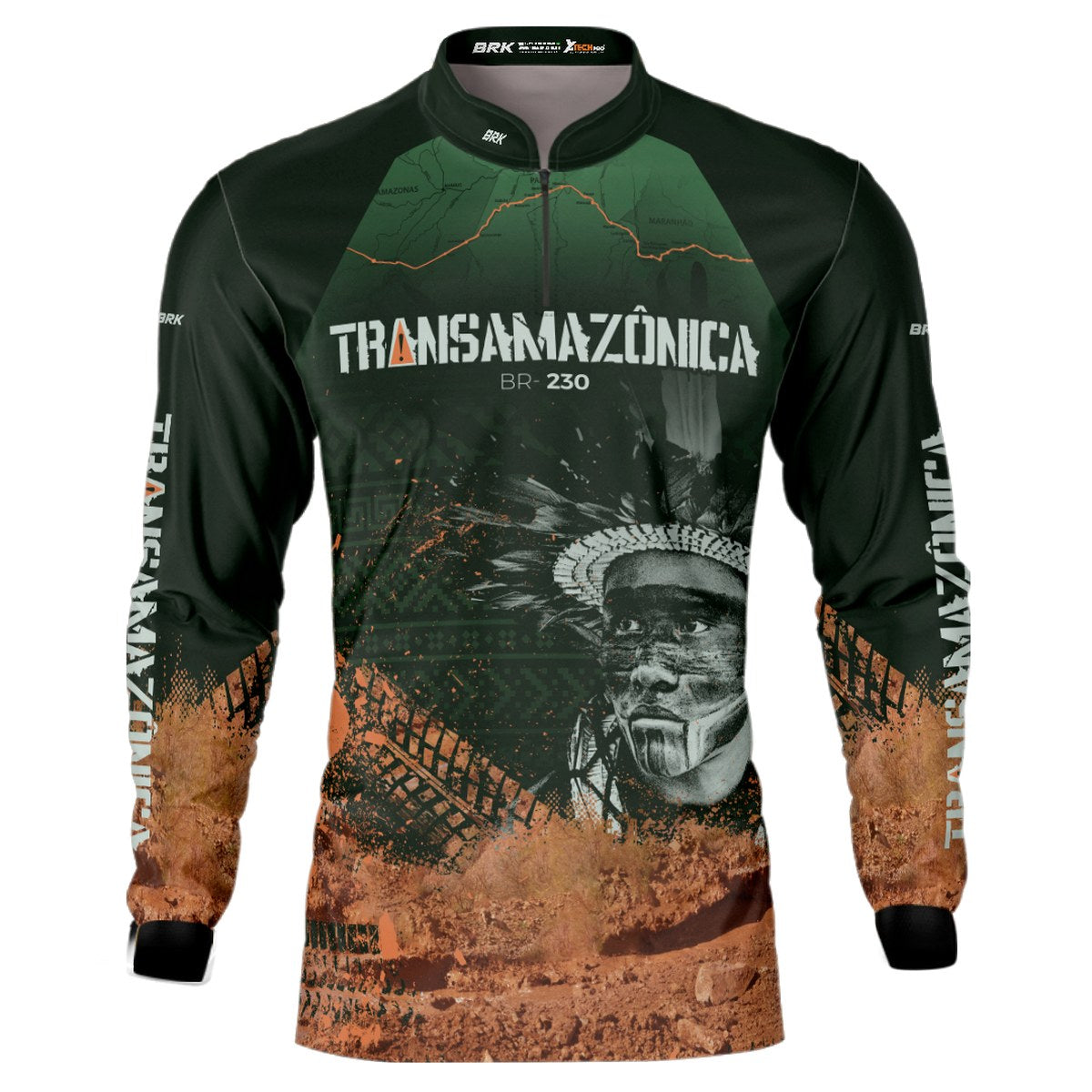 Camisa de Motociclismo Brk Transamazônica com Proteção Solar UV50+