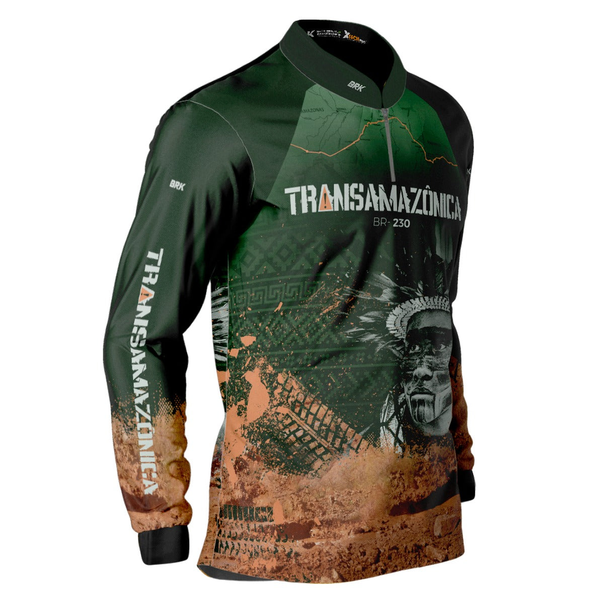 Camisa de Motociclismo Brk Transamazônica com Proteção Solar UV50+