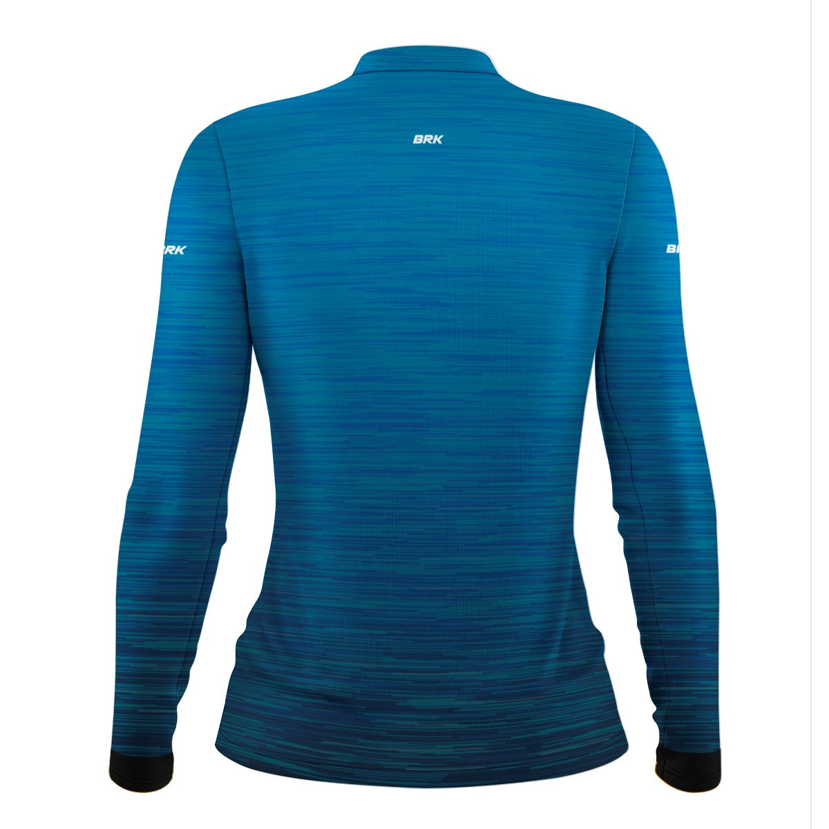 Camisa de Motociclismo Feminina Básica Brk Mescla Azul com Proteção Solar UV50+