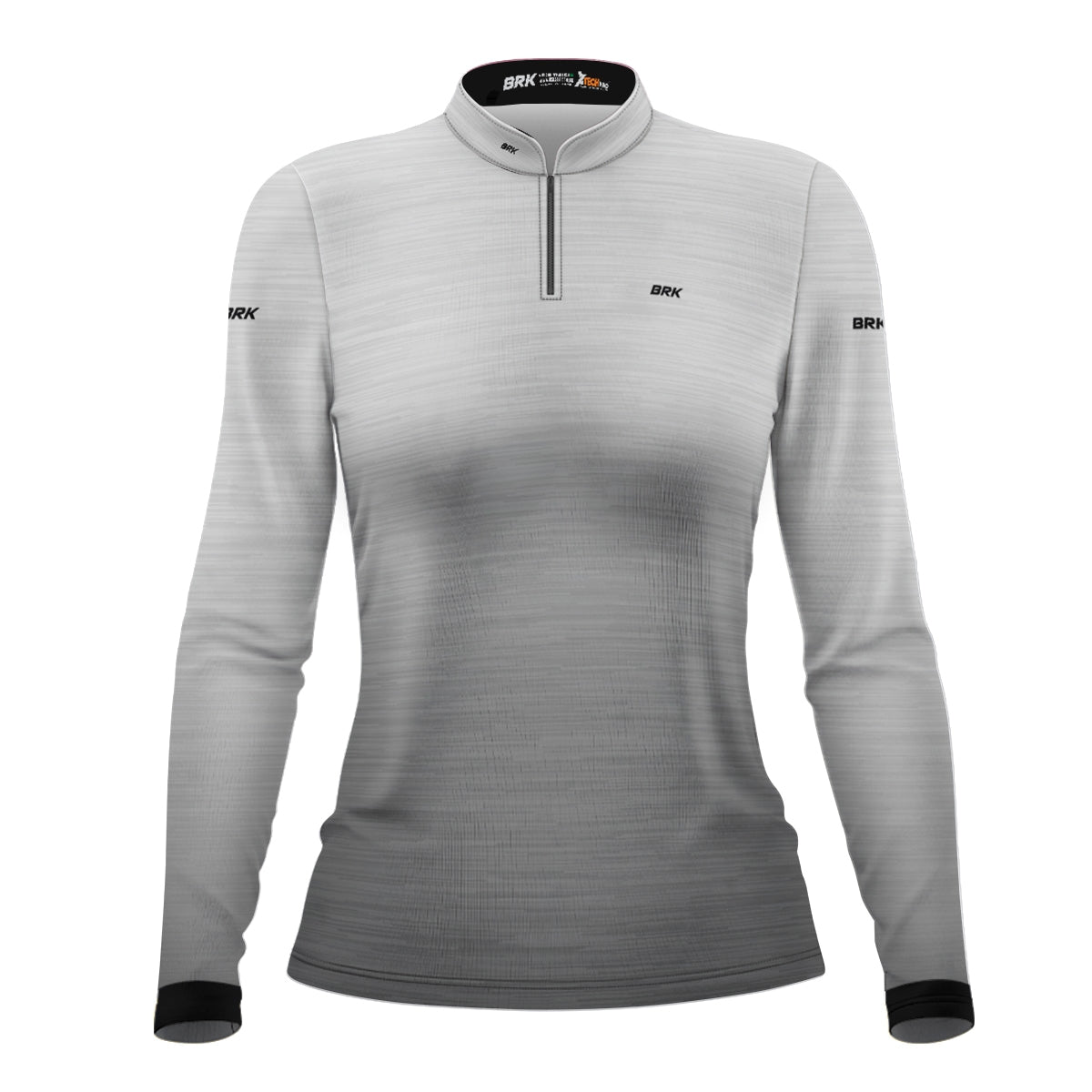 Camisa de Motociclismo Feminina Brk Mescla Branca com Proteção Solar UV50+