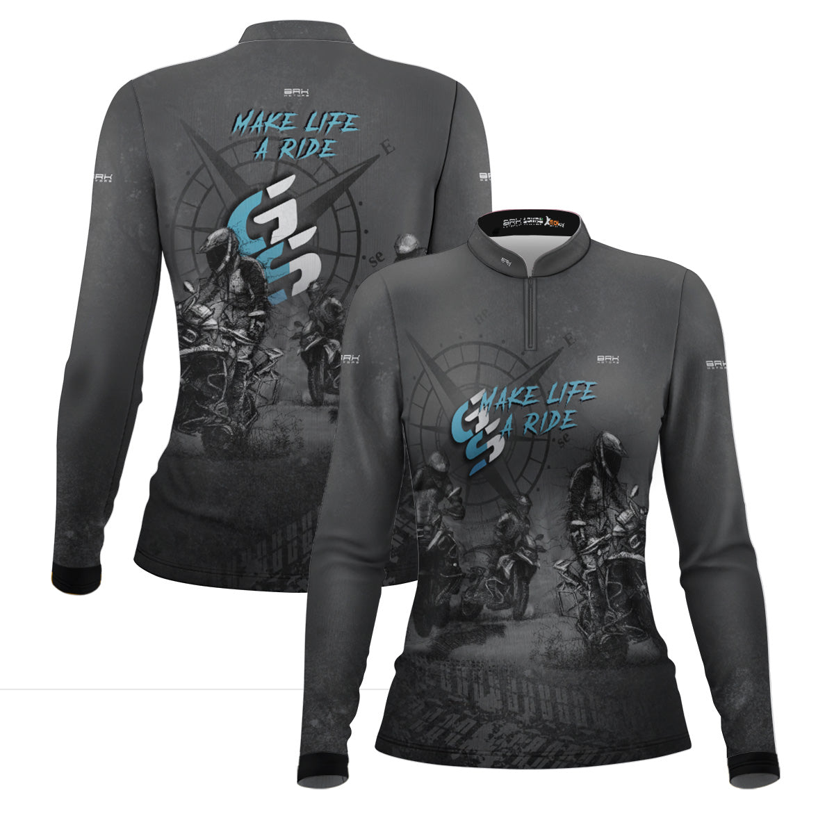 Camisa de Motociclismo Feminina Brk GS Life A Ride com Proteção Solar UV50+