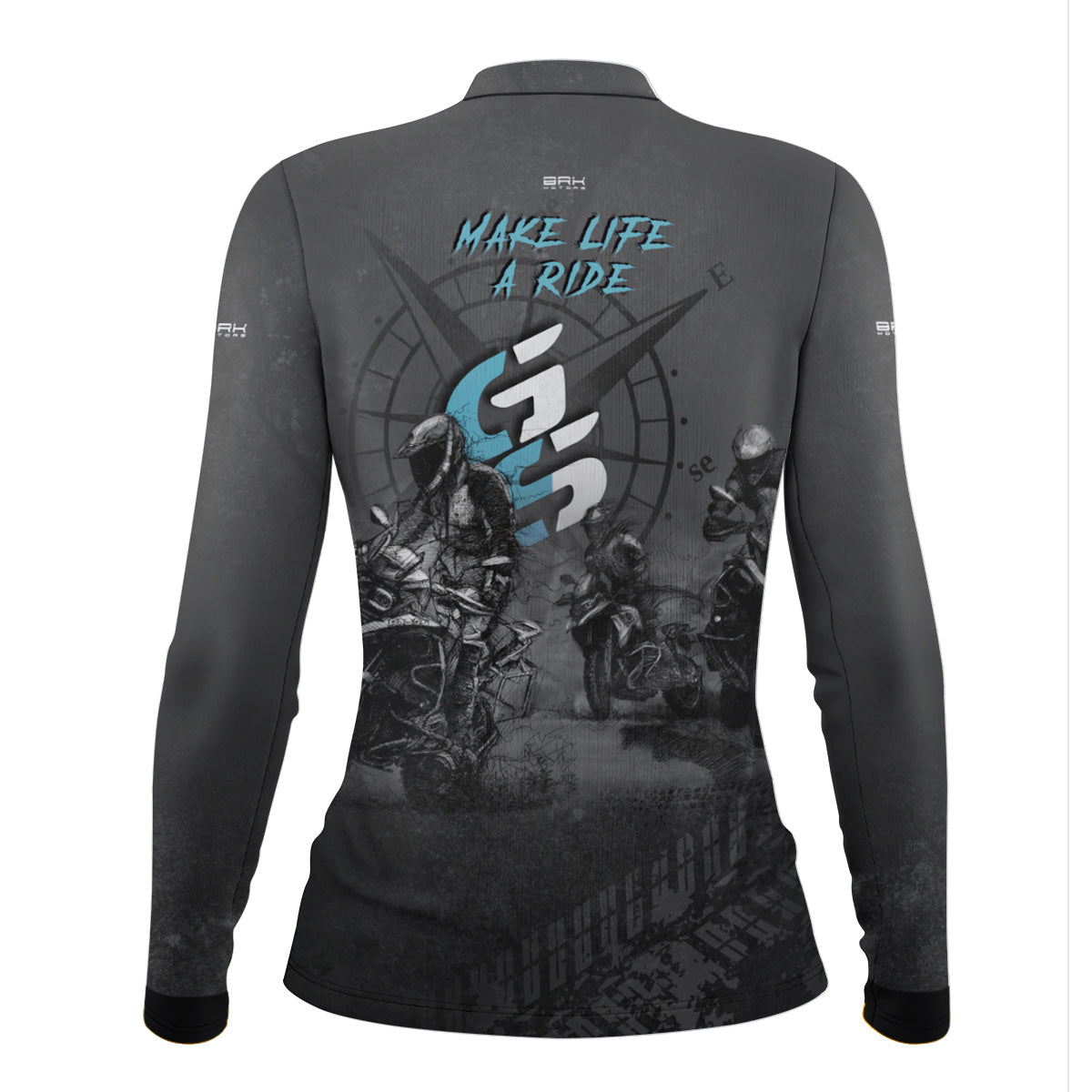Camisa de Motociclismo Feminina Brk GS Life A Ride com Proteção Solar UV50+