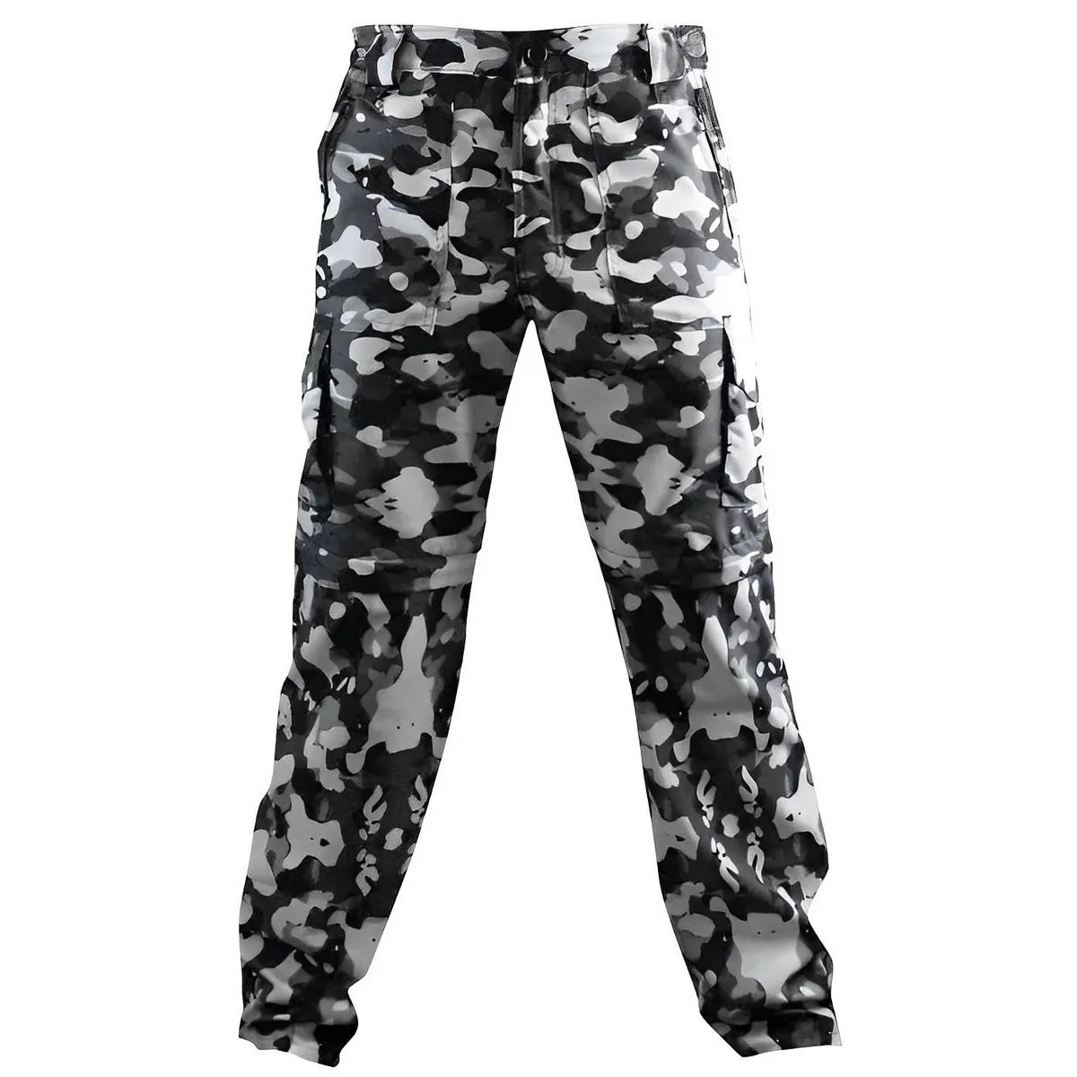 Calça Tática Brk Camuflado Preto e Branco UV35+ (Vira Bermuda)