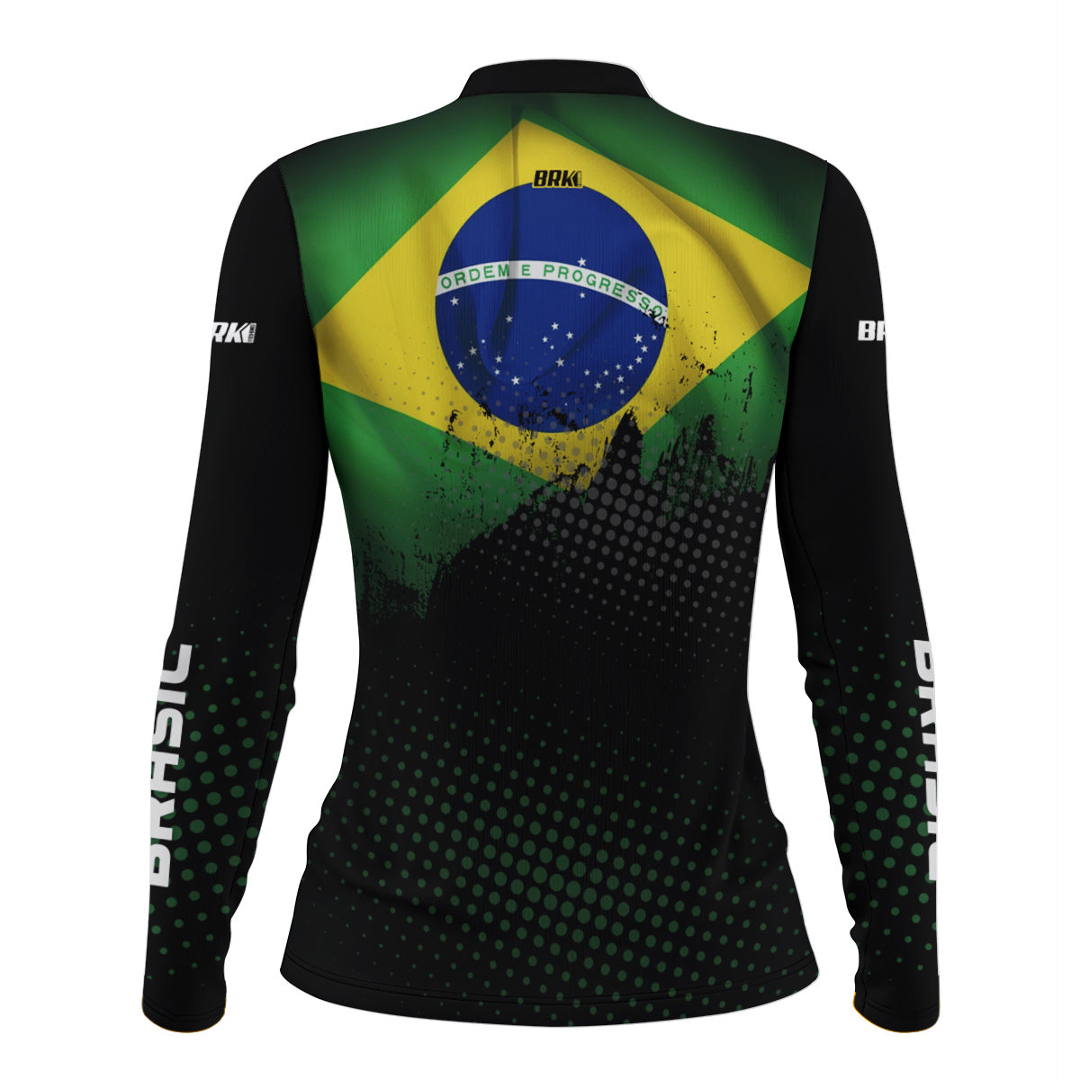Camisa Feminina Brk Bandeira do Brasil com Proteção Solar UV50+
