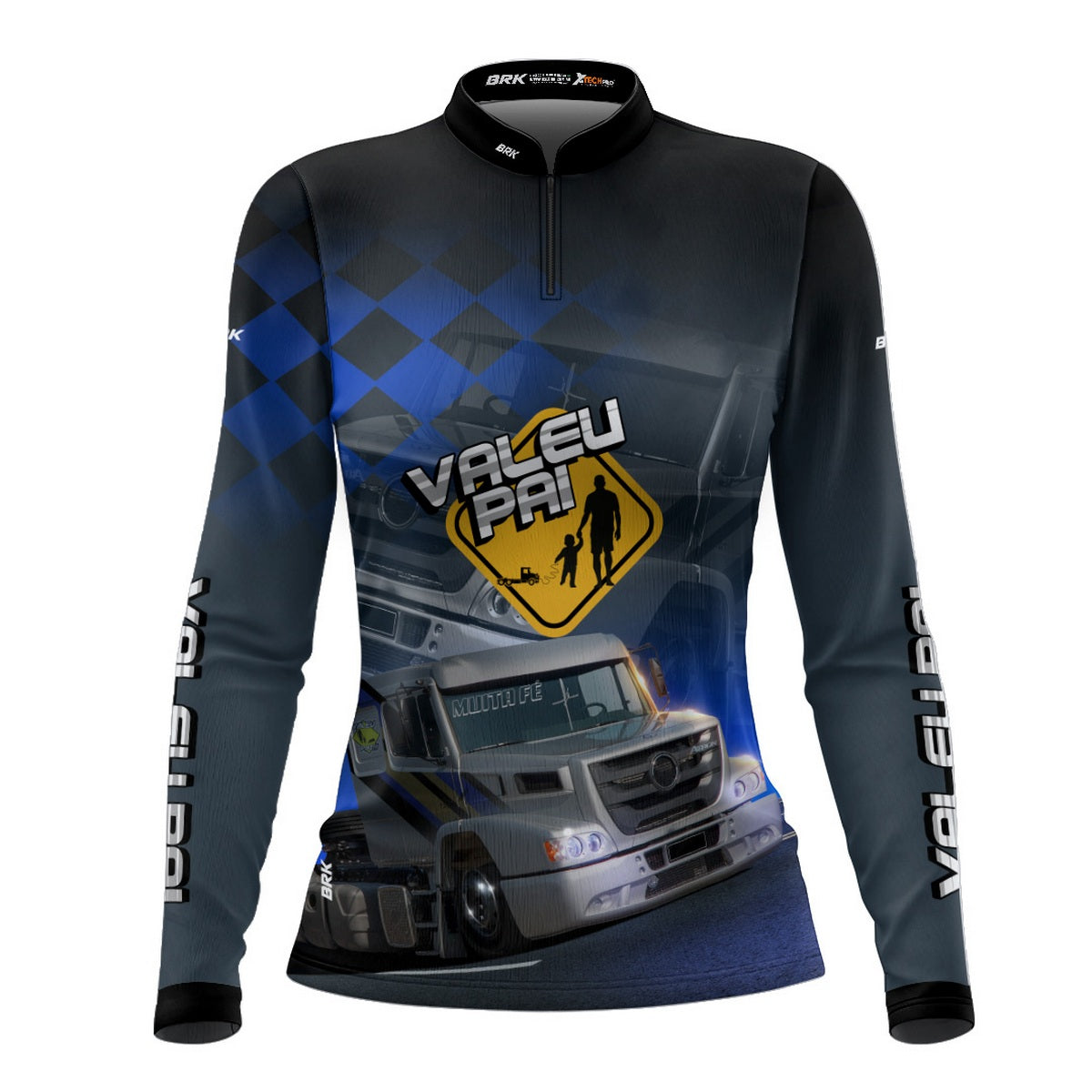 Camisa Feminina Brk Caminhão Valeu Pai com Proteção Solar UV50+
