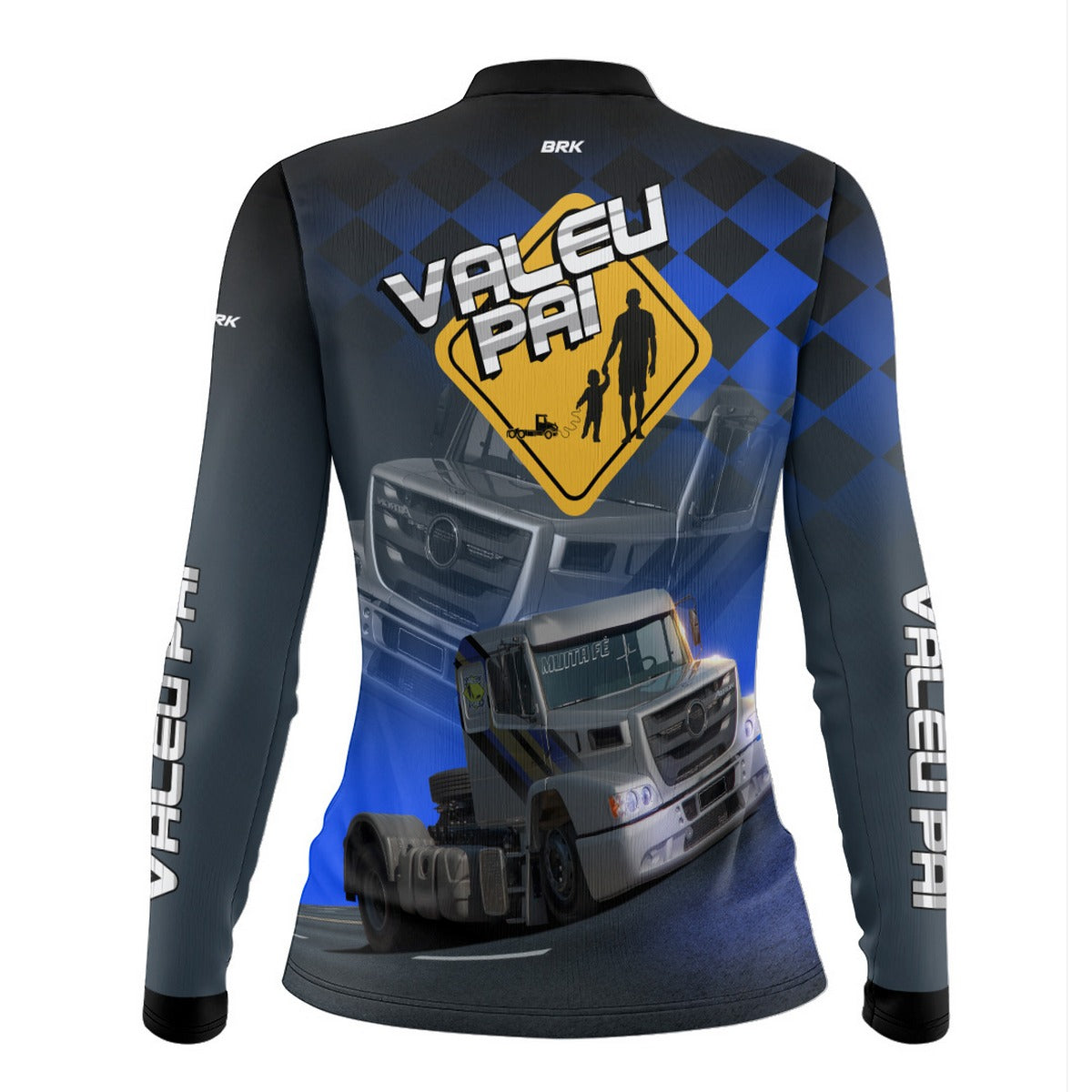 Camisa Feminina Brk Caminhão Valeu Pai com Proteção Solar UV50+