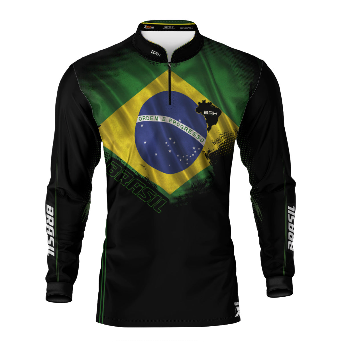 Camisa Agro Brk Bandeira do Brasil com Proteção Solar UV50+