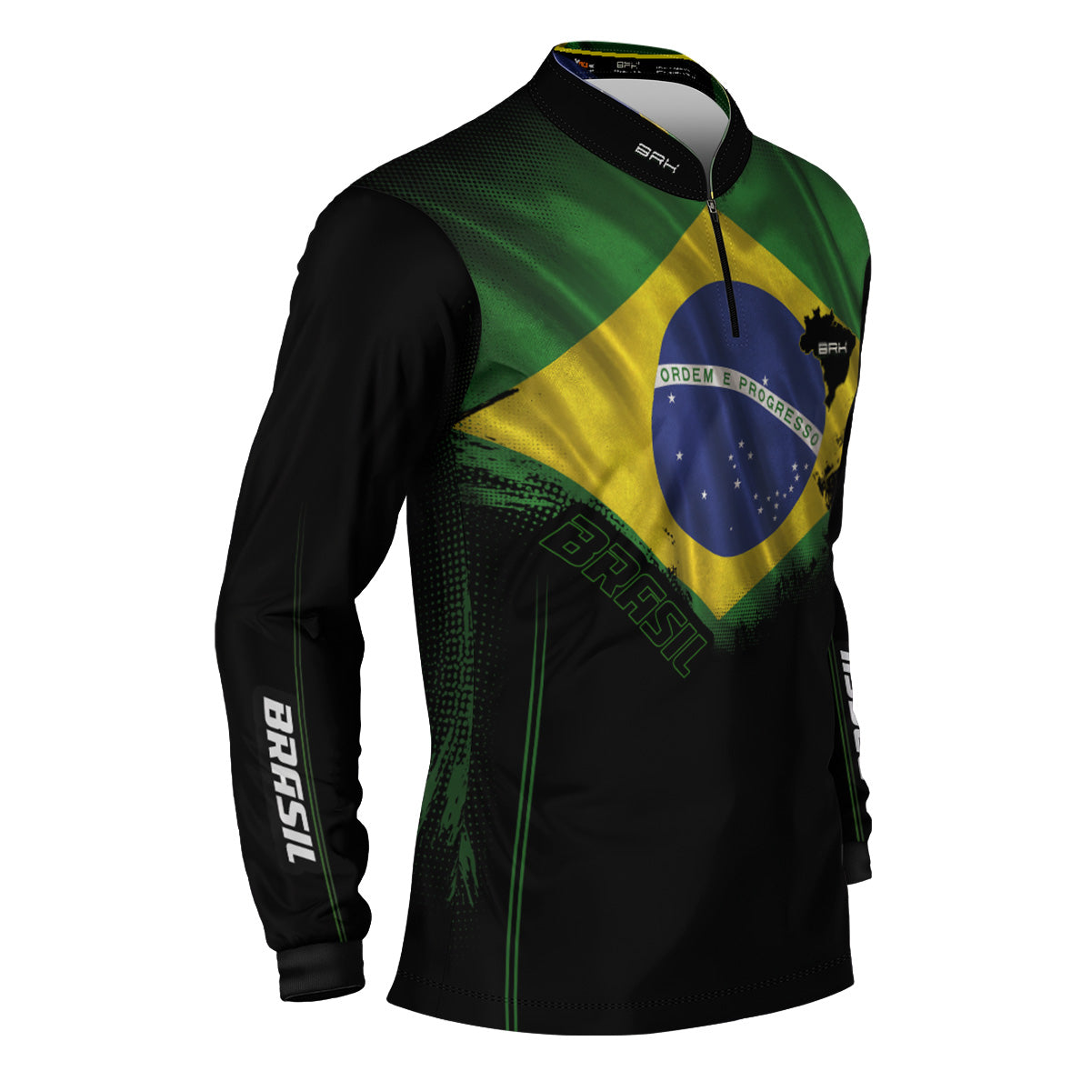 Camisa Agro Brk Bandeira do Brasil com Proteção Solar UV50+