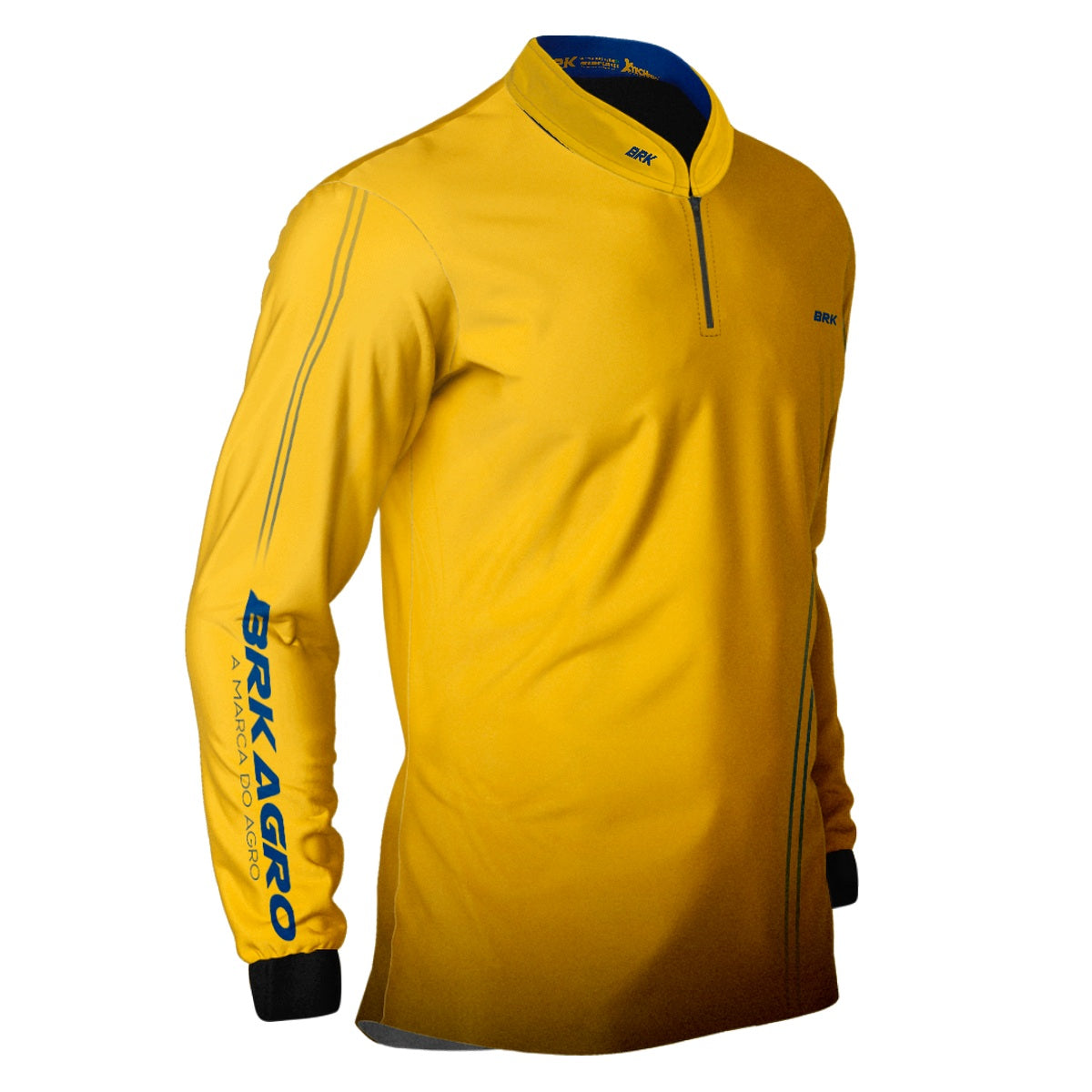 Camisa Agro Brk Básica NH Clean Amarela com Proteção Solar UV50+
