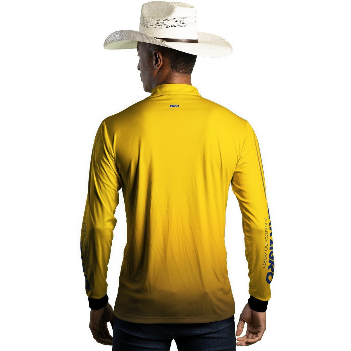 Camisa Agro Brk Básica NH Clean Amarela com Proteção Solar UV50+