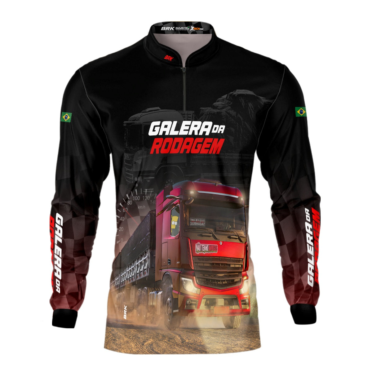 Camisa de Caminhão Brk Galera da Rodagem com Proteção UV50+