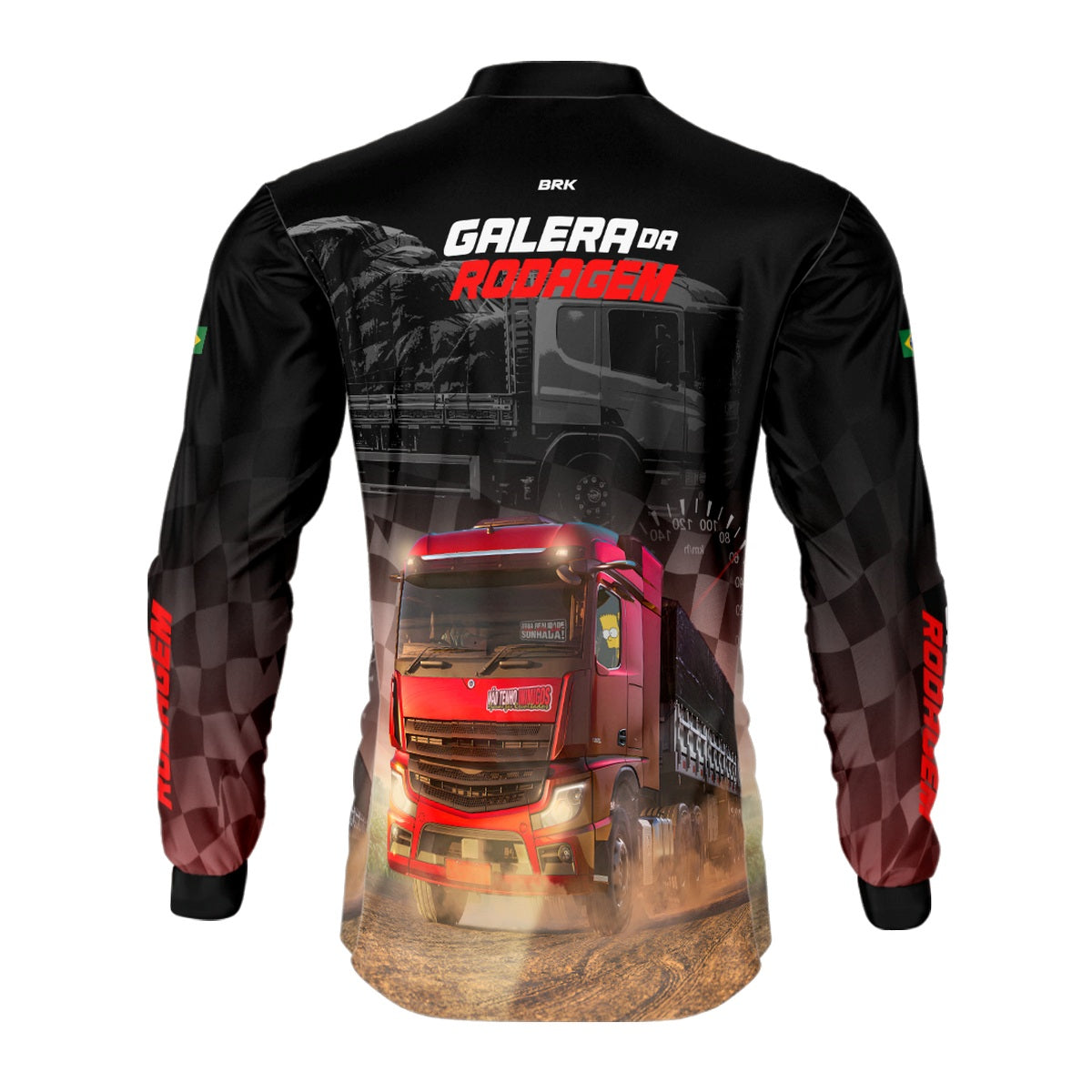 Camisa de Caminhão Brk Galera da Rodagem com Proteção UV50+