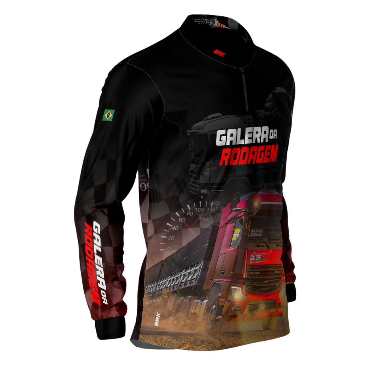 Camisa de Caminhão Brk Galera da Rodagem com Proteção UV50+