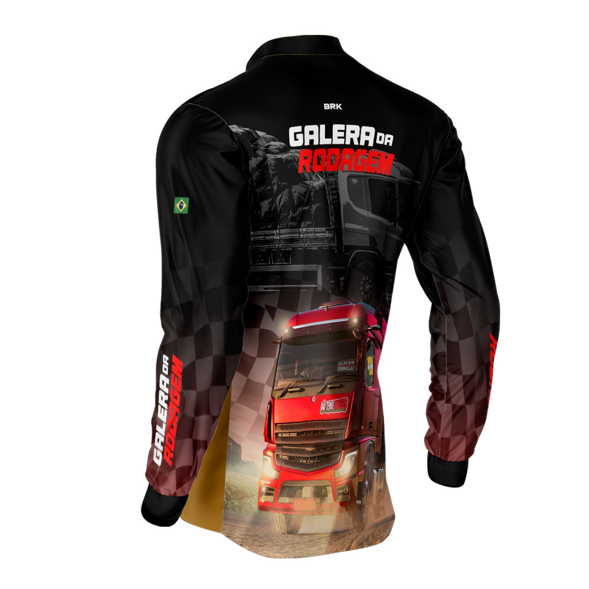 Camisa de Caminhão Brk Galera da Rodagem com Proteção UV50+