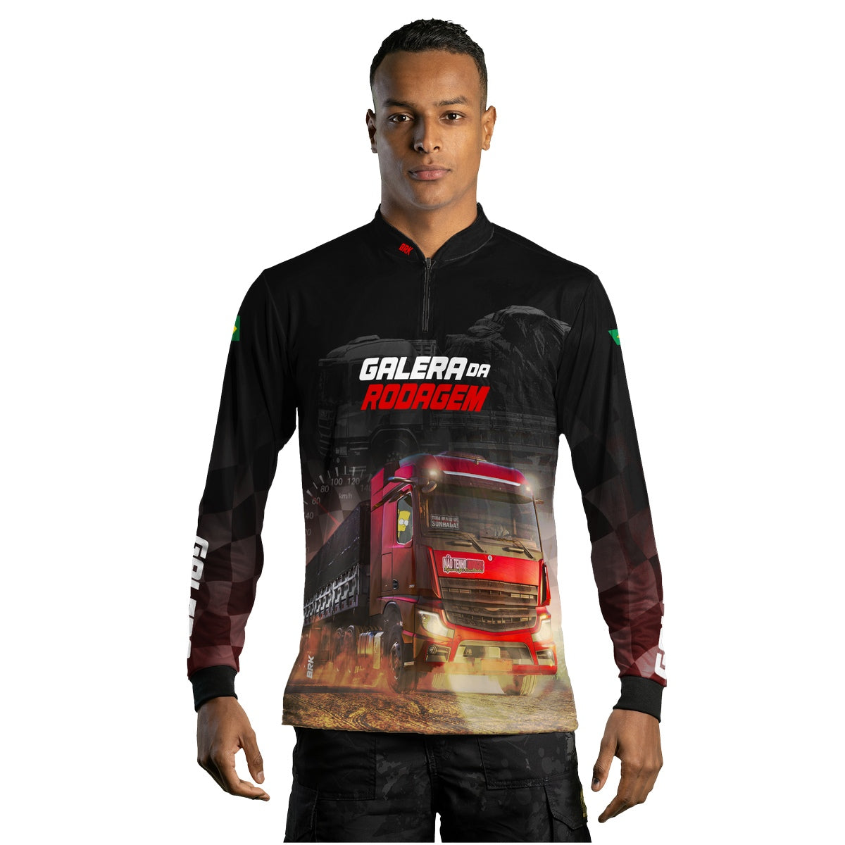Camisa de Caminhão Brk Galera da Rodagem com Proteção UV50+