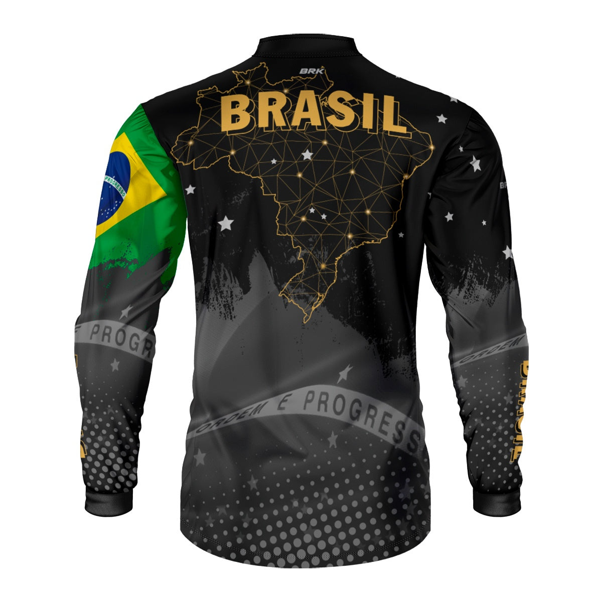 Camisa Brk Brasil Preta com Proteção Solar UV50+