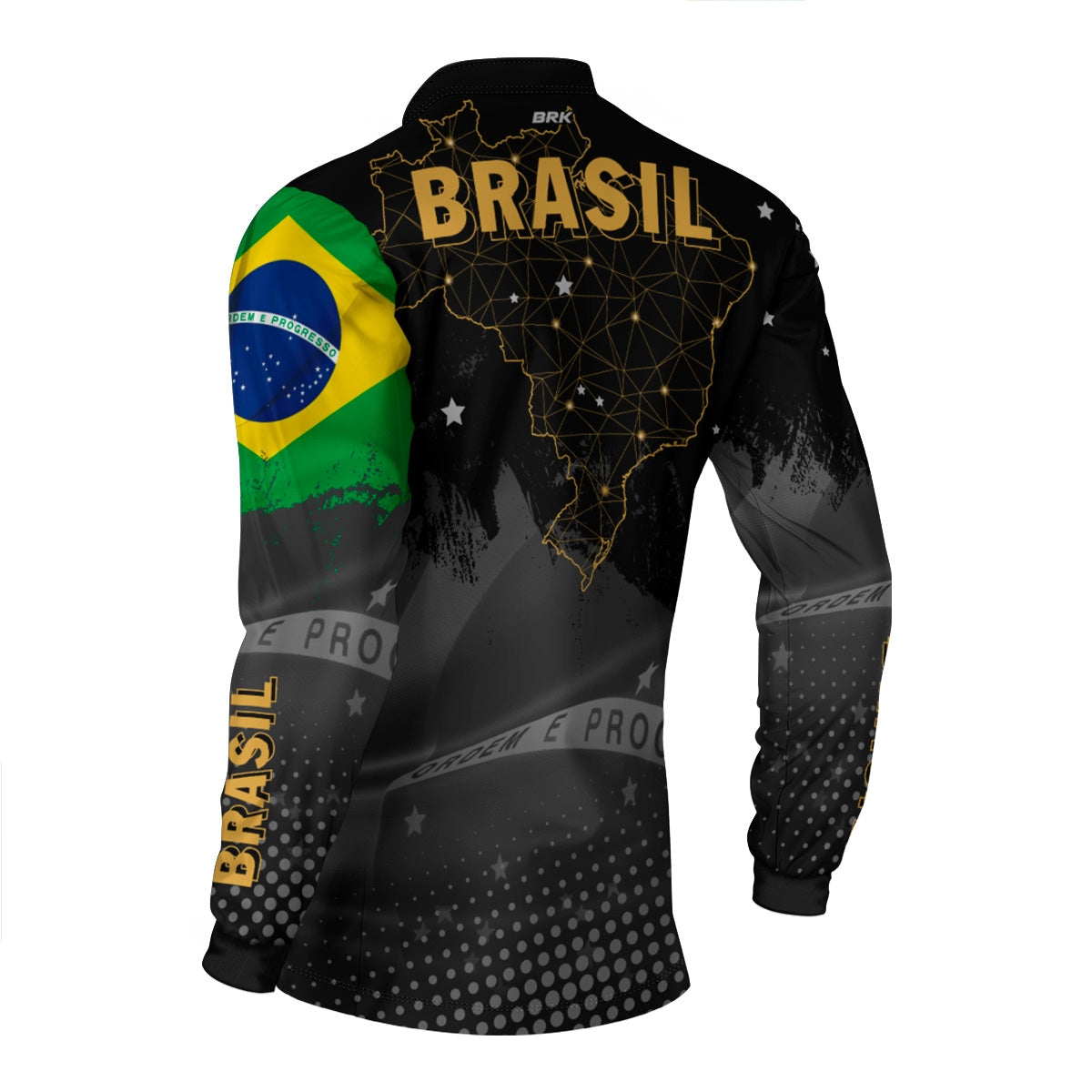 Camisa Brk Brasil Preta com Proteção Solar UV50+