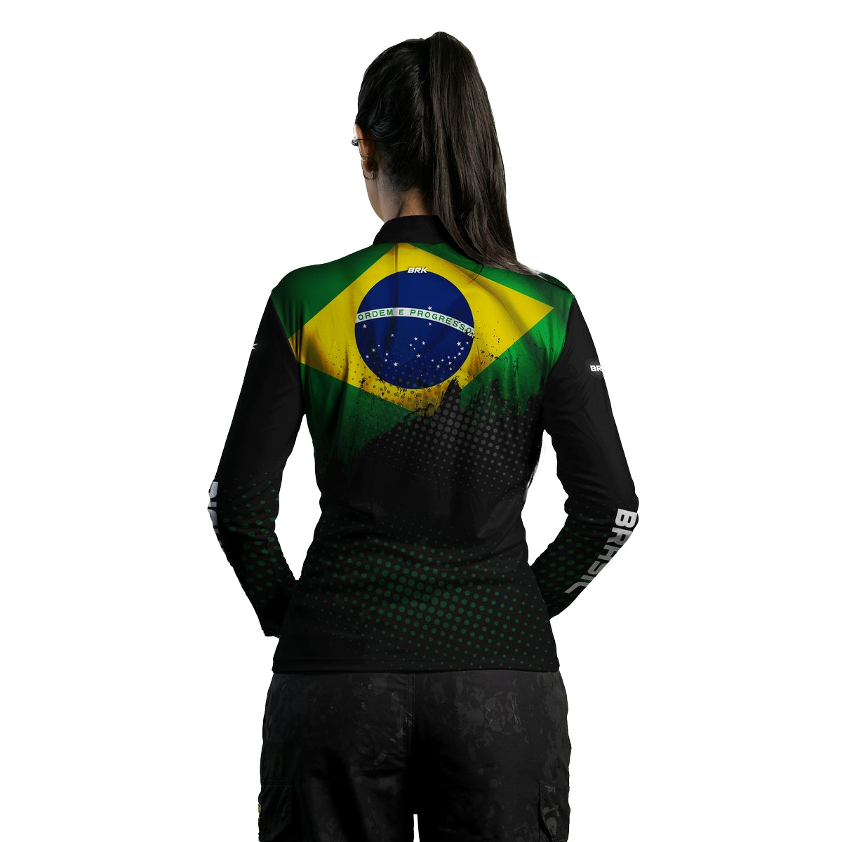 Camisa Feminina Brk Brasil com Proteção Solar UV50+