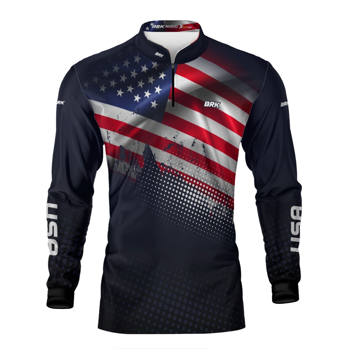 Camisa Brk Estados Unidos Com Proteção Solar UV50 Envio Imediato